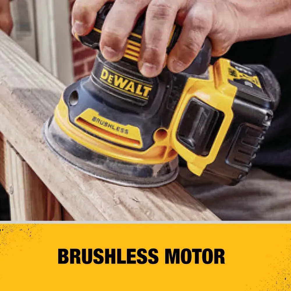 Brushless Cordless Variable Speed Random Orbital Sander in action.