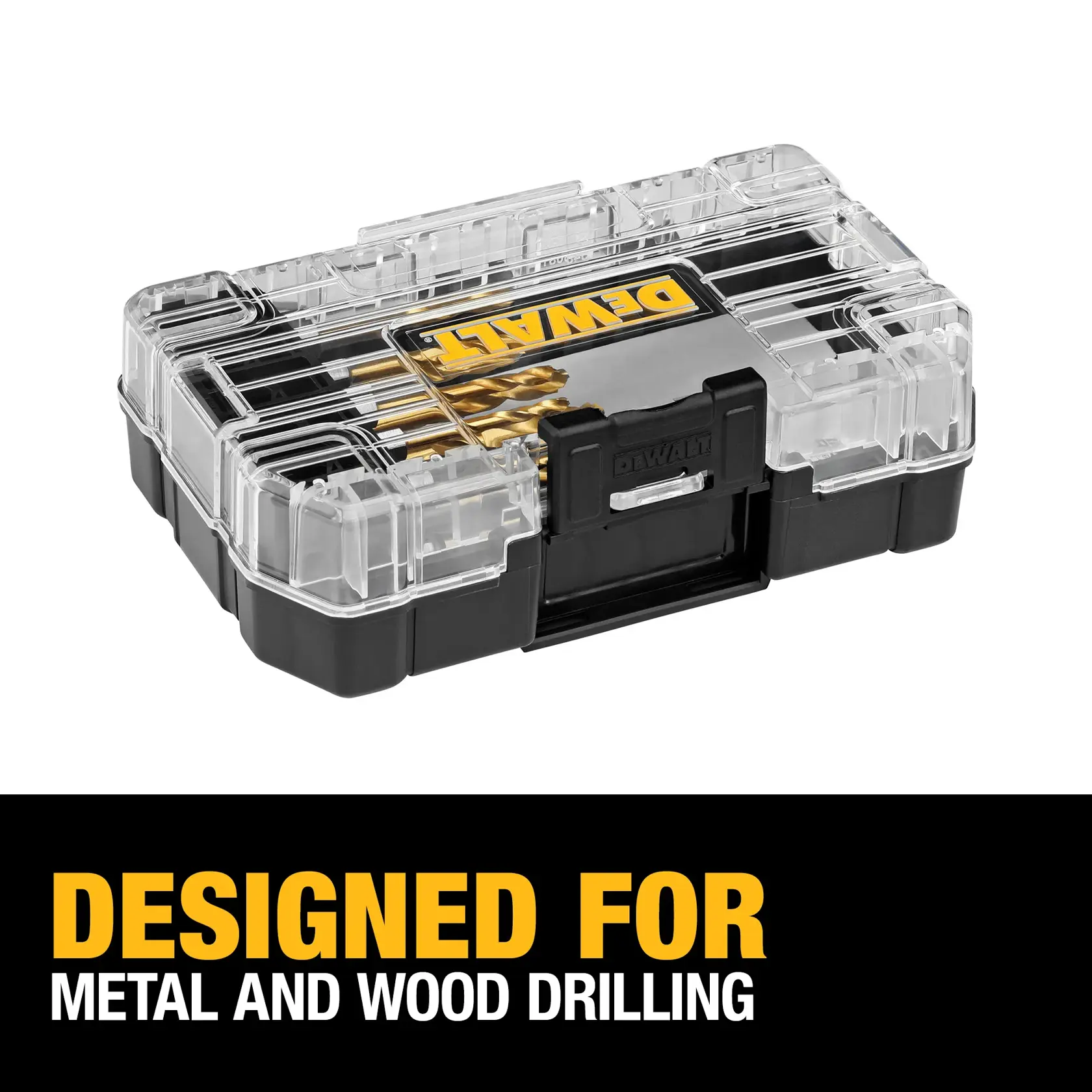 DEWALT® IMPACT READY Titanium Nitride Coating Drill Bit Sets with ToughCase+ System (10-Piece)
