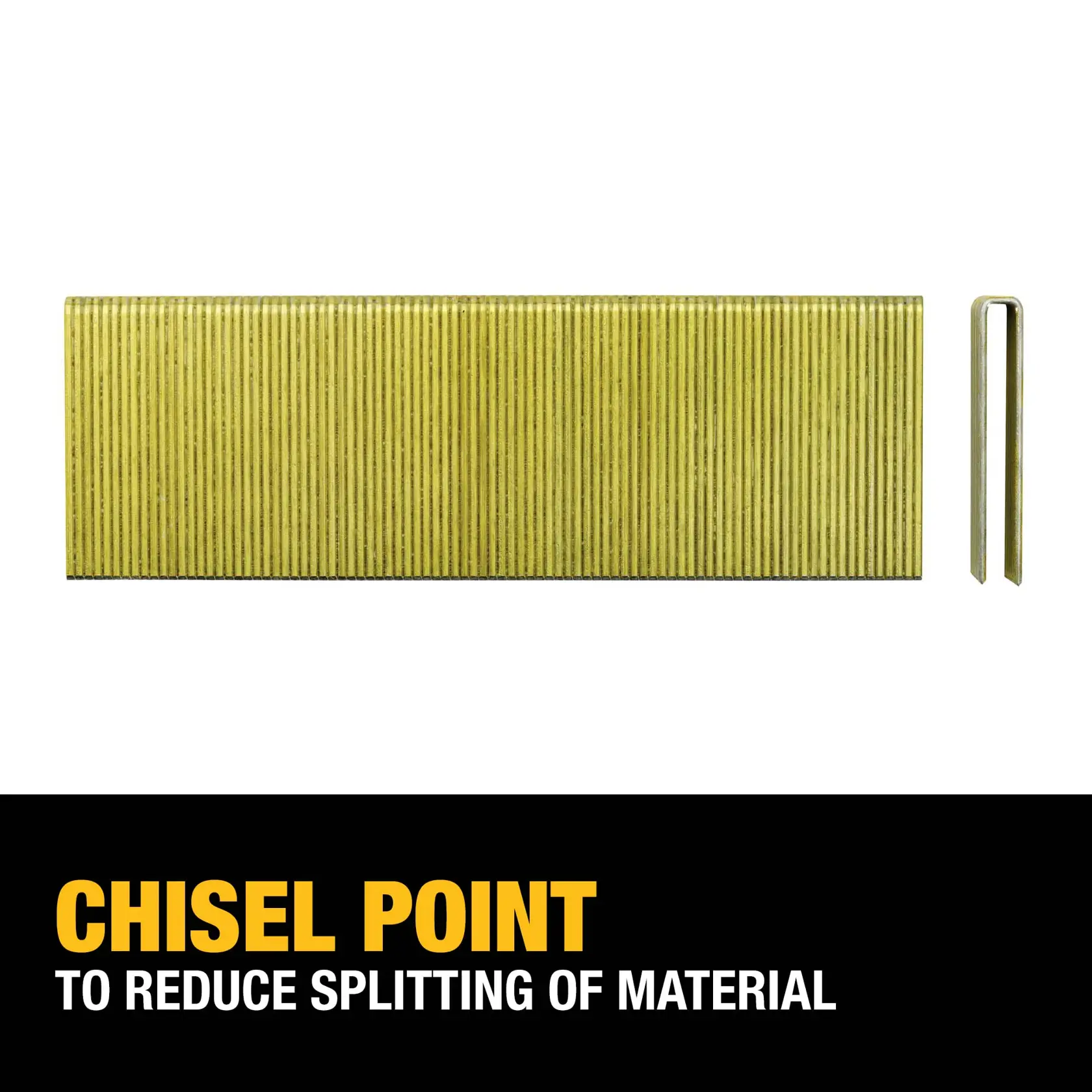 Chisel Point To Reduce Splitting of Material graphic