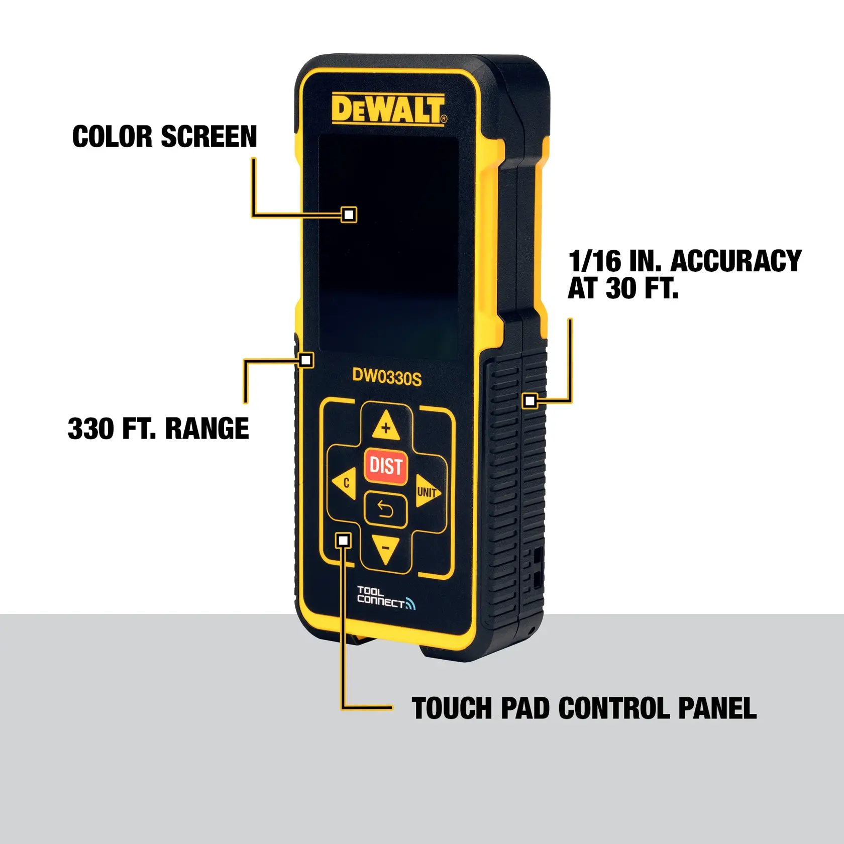 DEWALT® 330 ft. (100m) Bluetooth Laser Measure Tool/Distance Meter