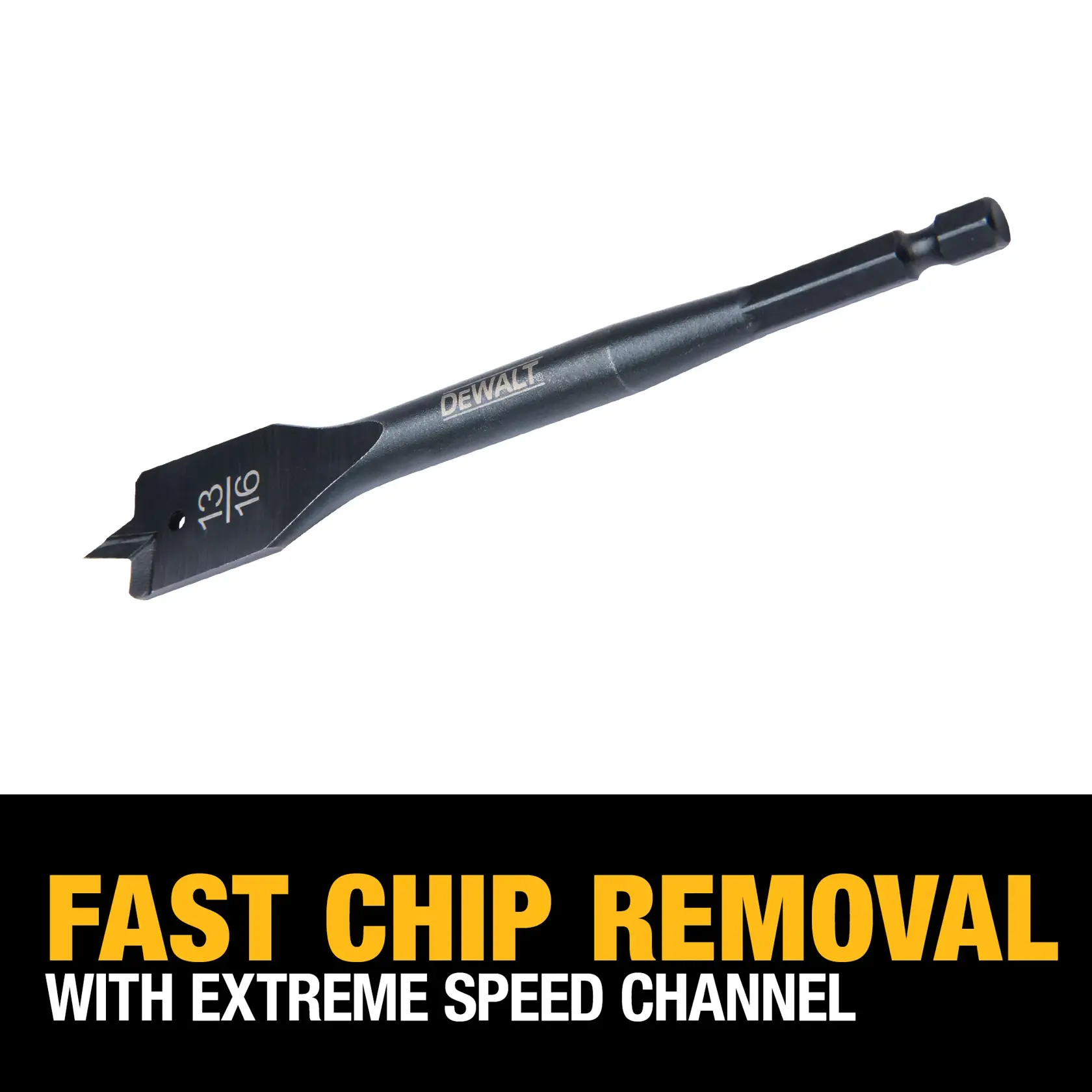 DEWALT® 13/16 Inch X 6 Inch Heavy Duty Spade Bit