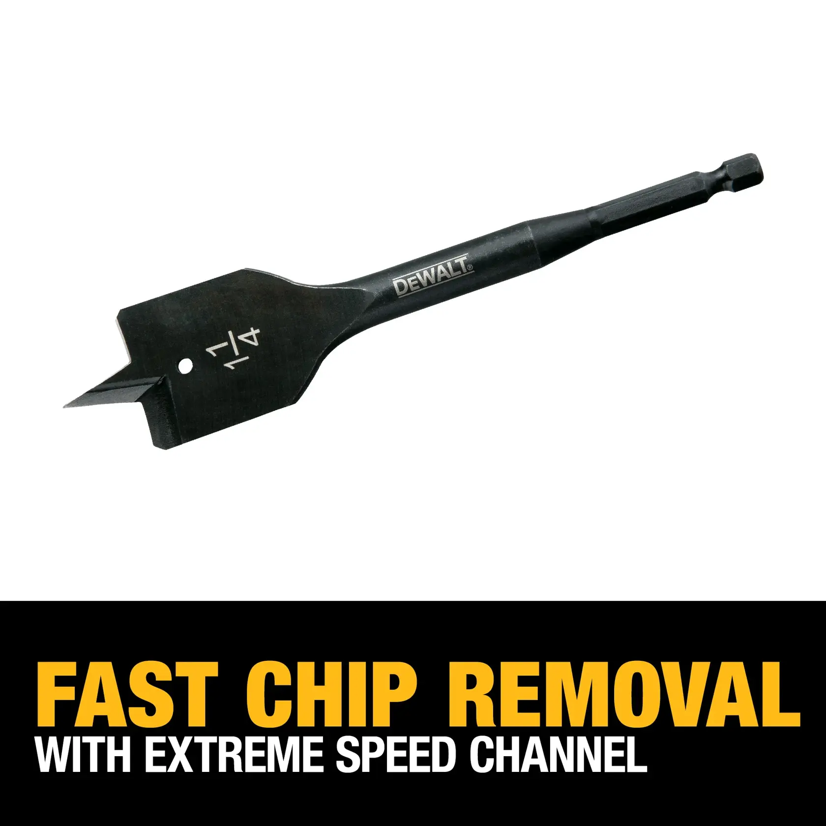 DEWALT® 1-1/4-in. x 6-in. Heavy Duty Spade Bit