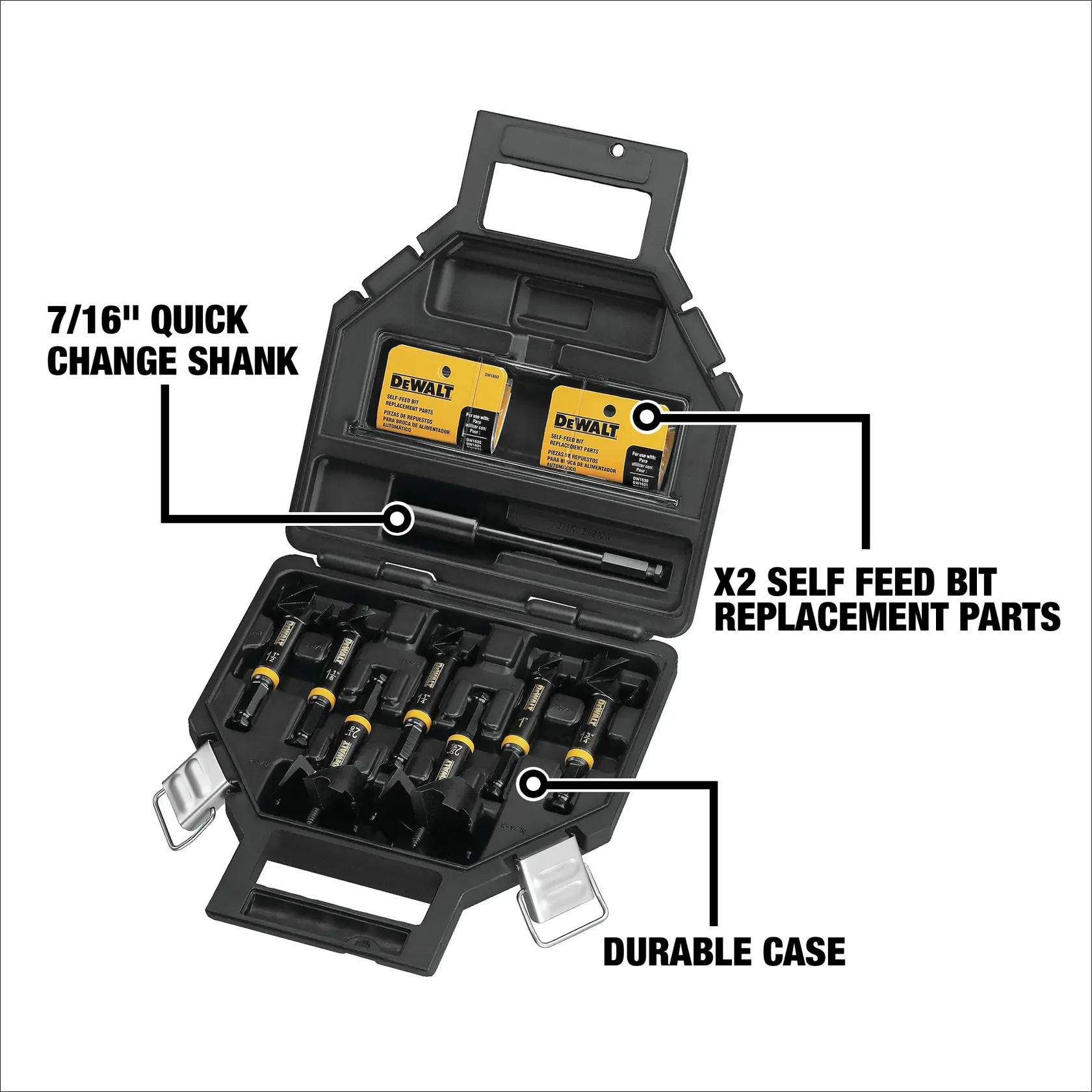DEWALT® 8-pc. Self-Feed Kit