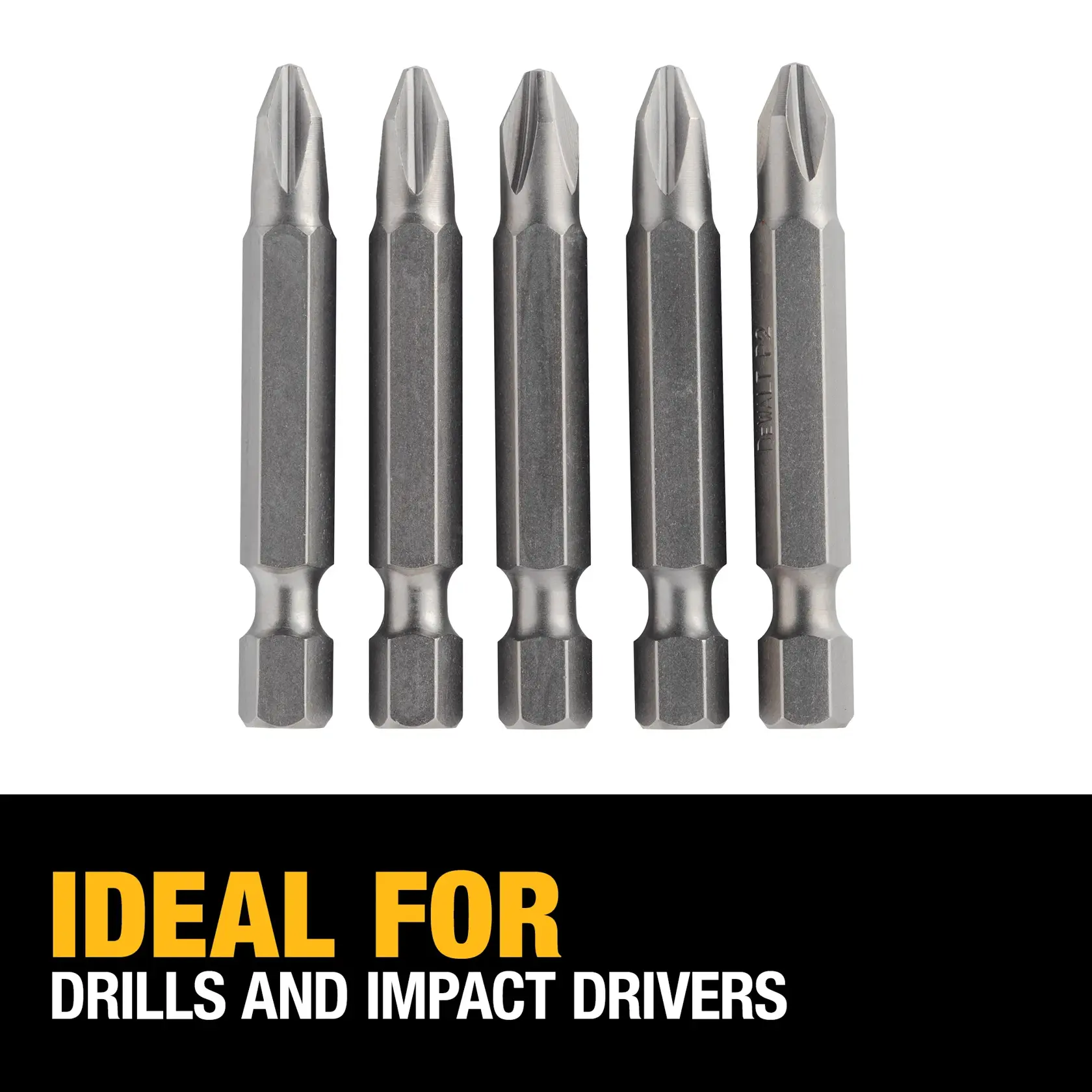 DEWALT® #2 Phillips 2-in. Power Screwdriving Bit (5-Pack)
