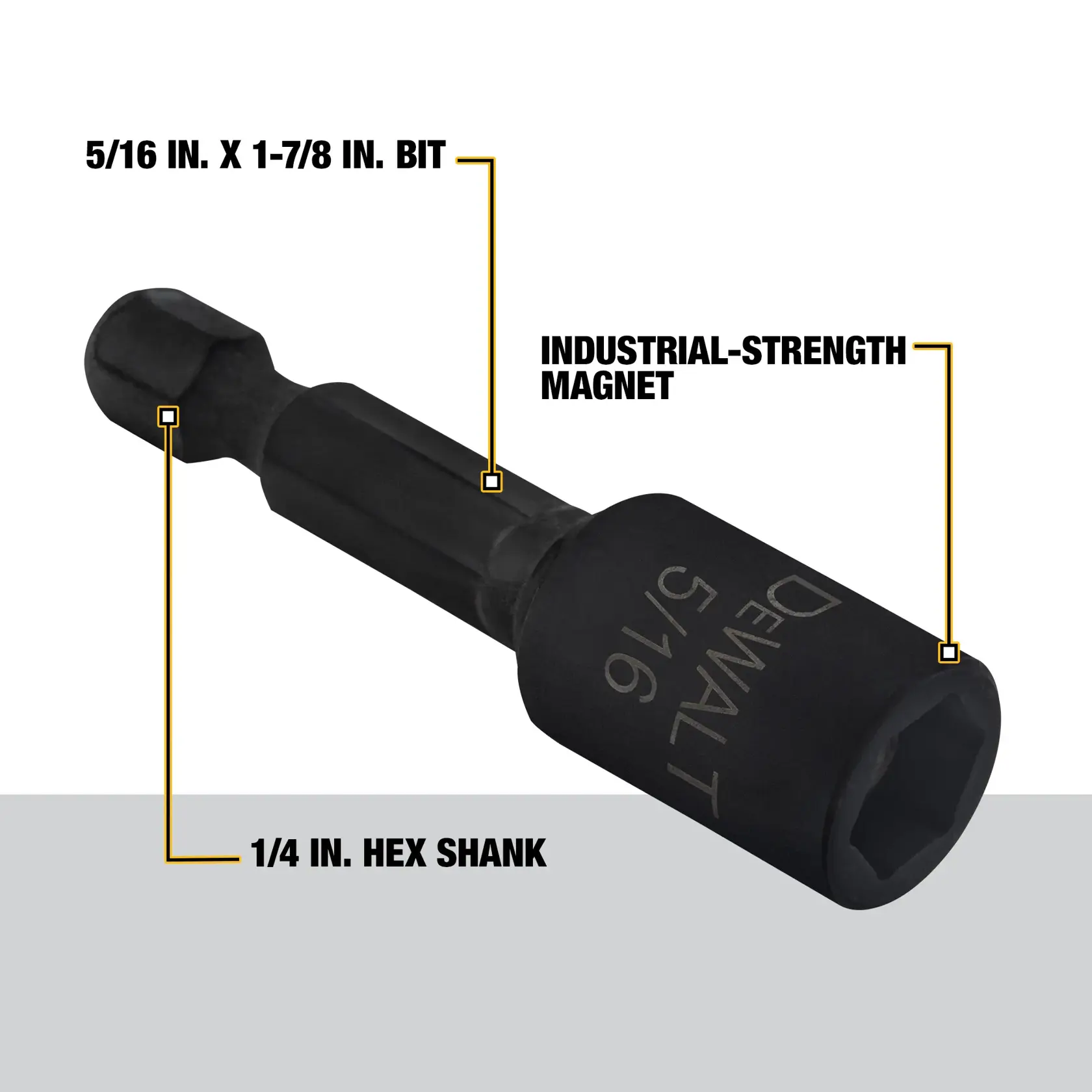 DEWALT® IMPACT READY® 5/16-in. x 1-7/8-in. Magnetic Nut Driver