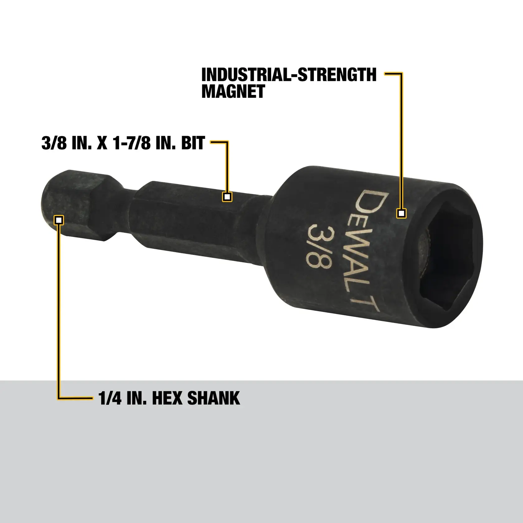 Impact Ready 3/8-In. X 1-7/8-In. Magnetic Nut Driver