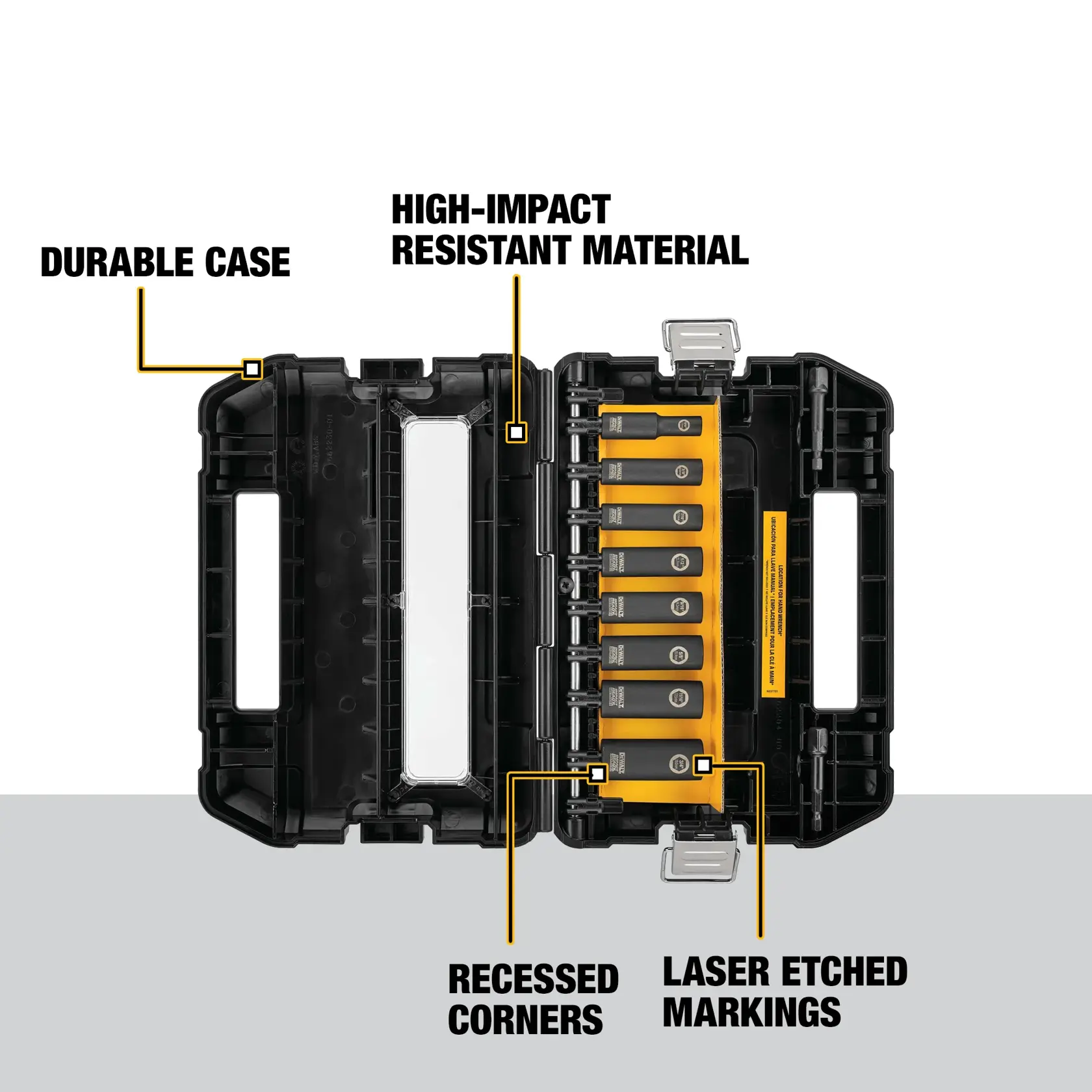 DEWALT® IMPACT READY® 3/8-in. 10-pc. Socket Set