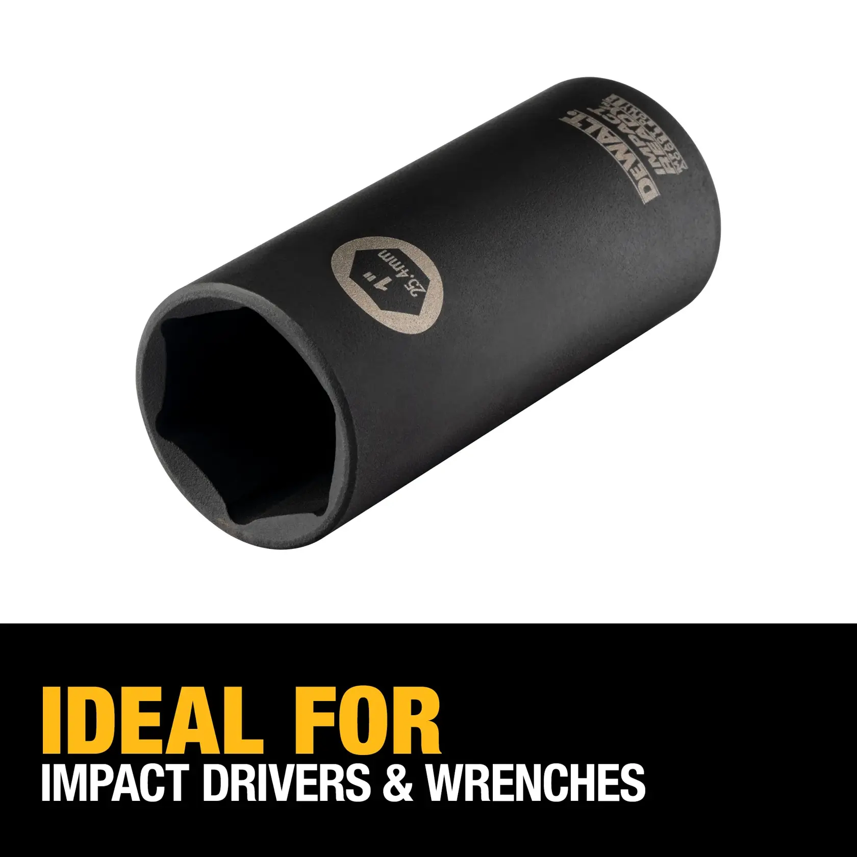 DEWALT® IMPACT READY® 1/2-in. Drive 1-in. 6-Point Deep Socket