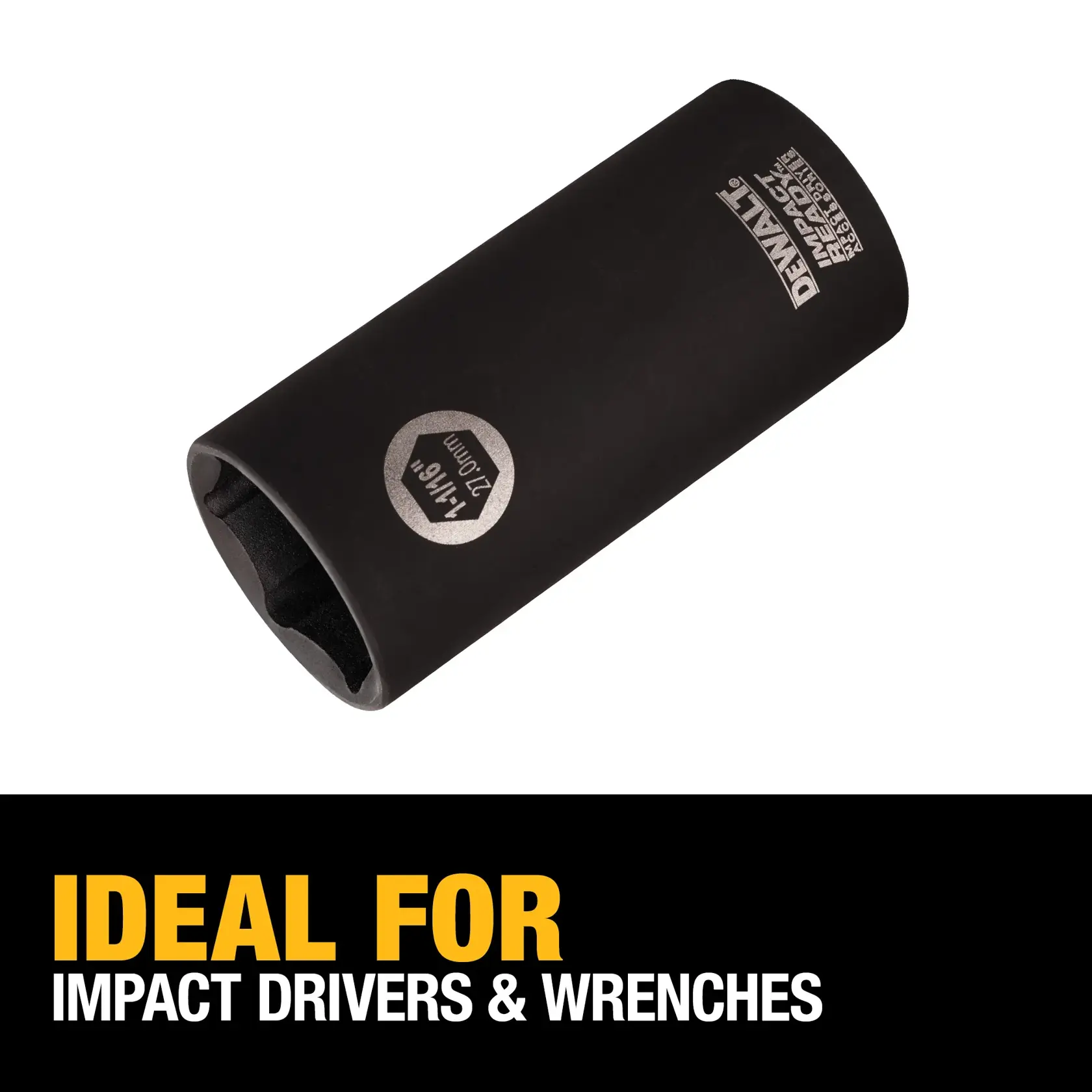 DEWALT® IMPACT READY® 1/2-in. Drive 1-1/16-in. 6-Point Deep Socket