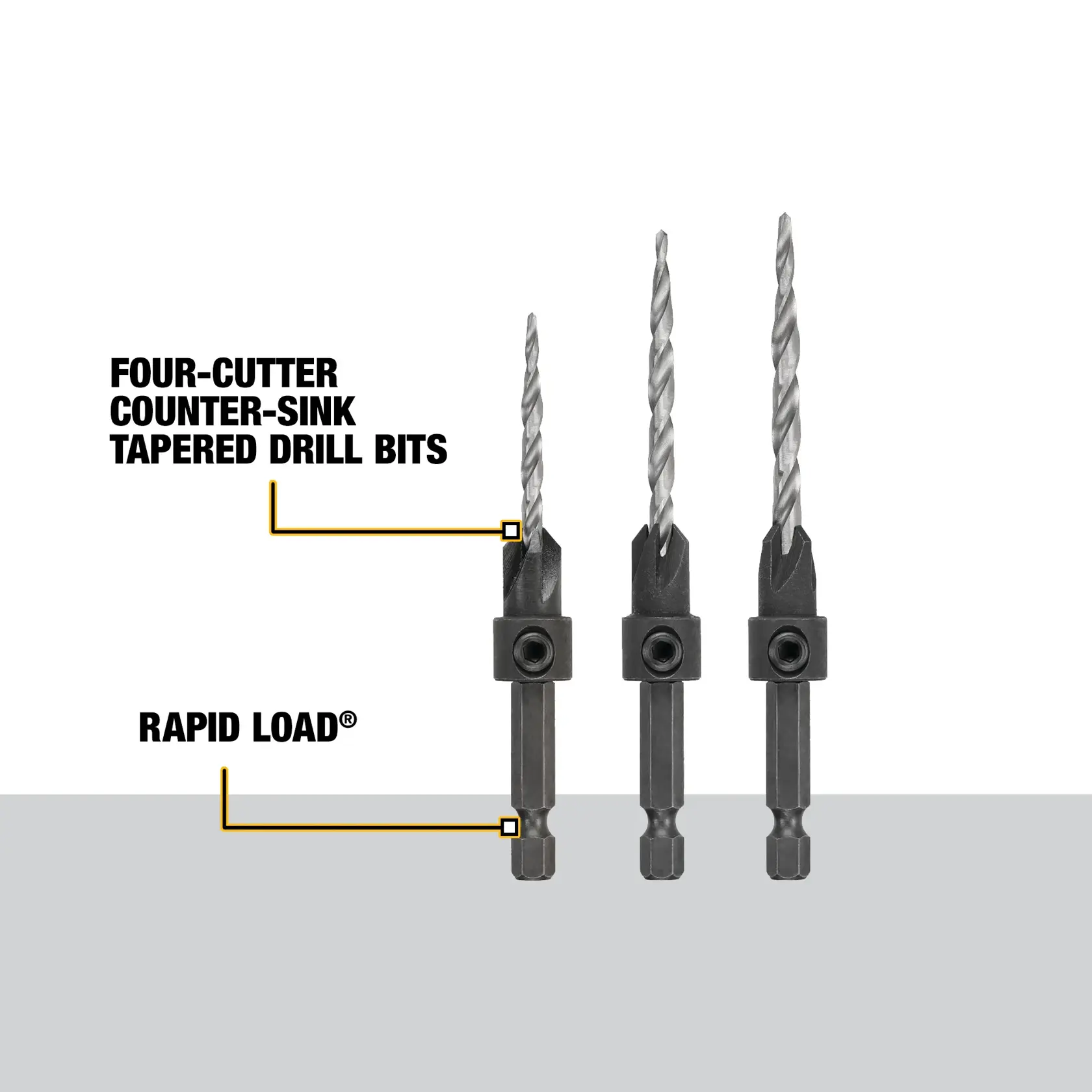 DEWALT® 3-pc. Countersink Set (#6, #8, #10)