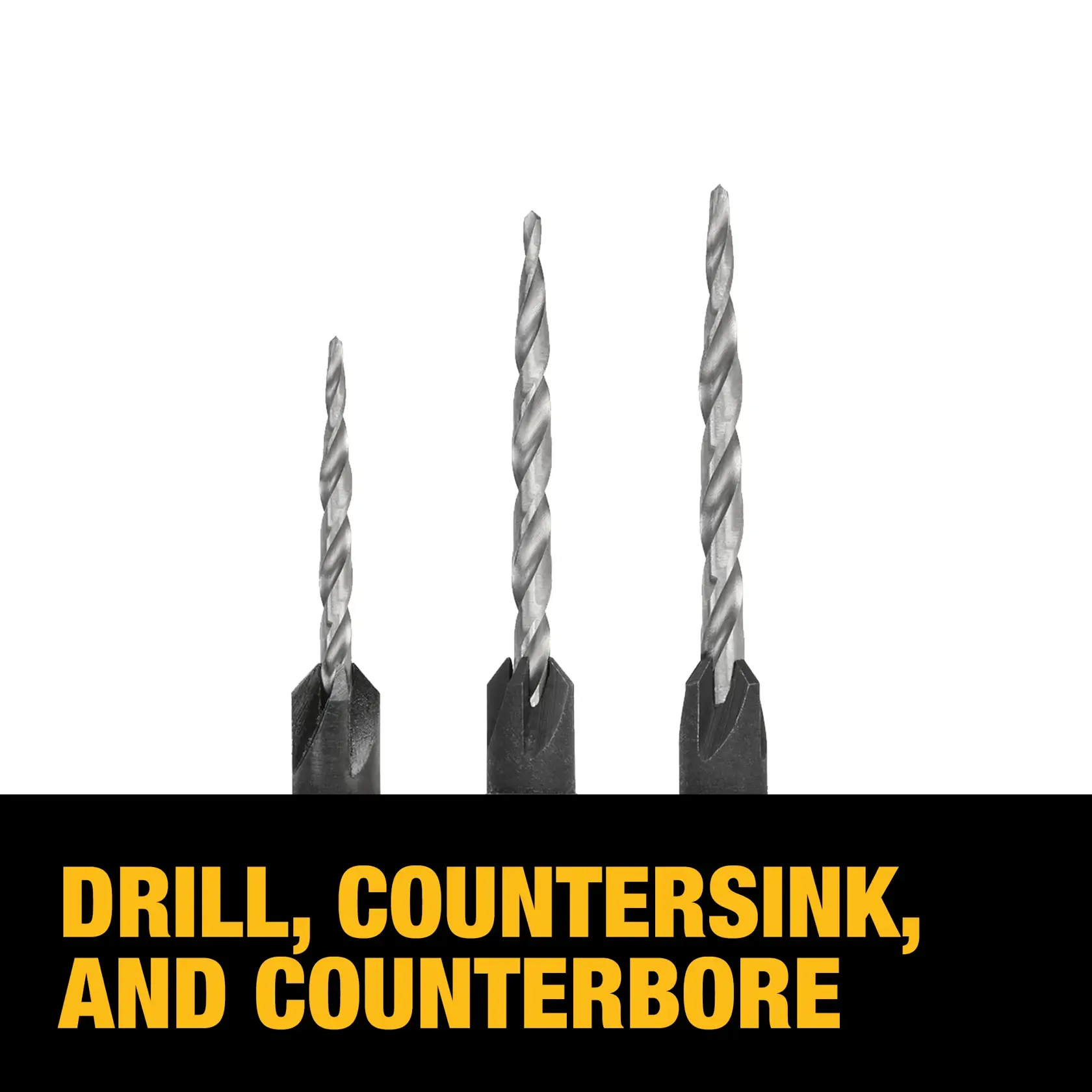 DEWALT® 3-pc. Countersink Set (#6, #8, #10)