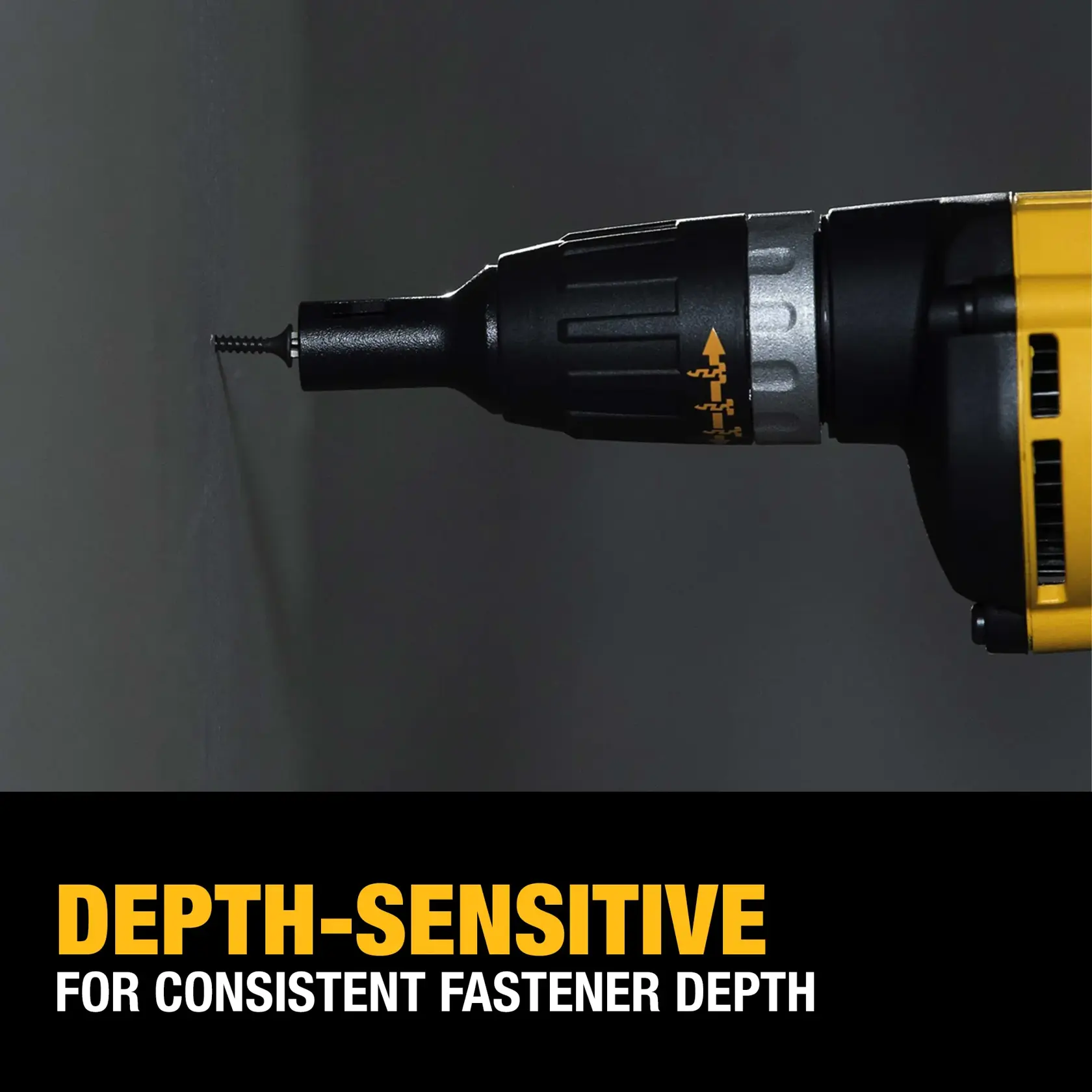 Depth-Sensitive for Consistent Fastener Depth Graphic