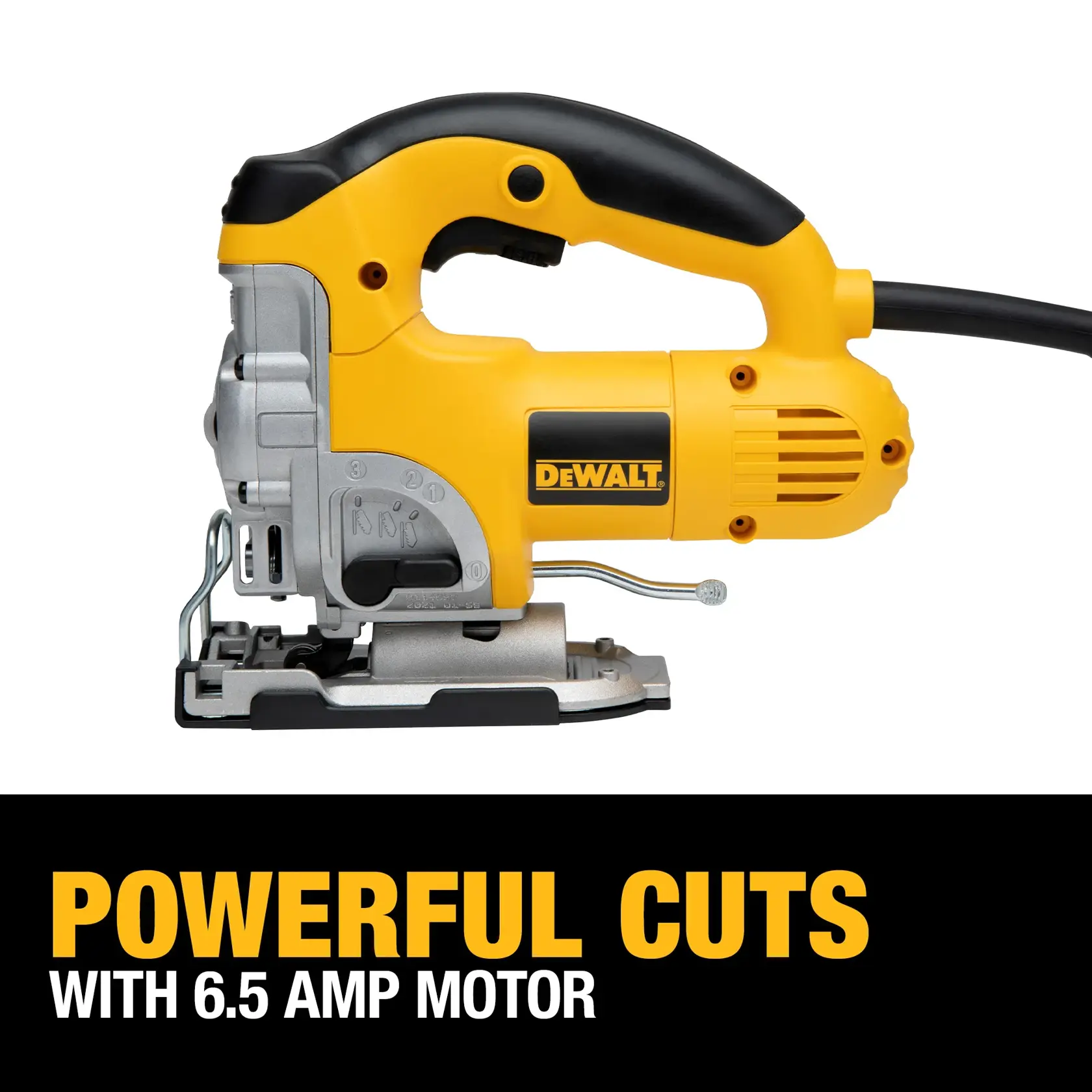 DEWALT® Jig Saw Kit, Top Handle, 6.5-Amp, Corded