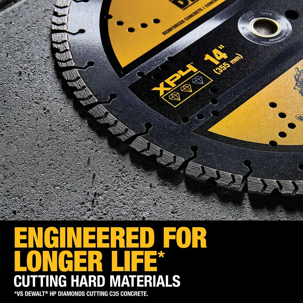 DEWALT® XP™4 Reinforced Concrete Segmented Diamond Blade