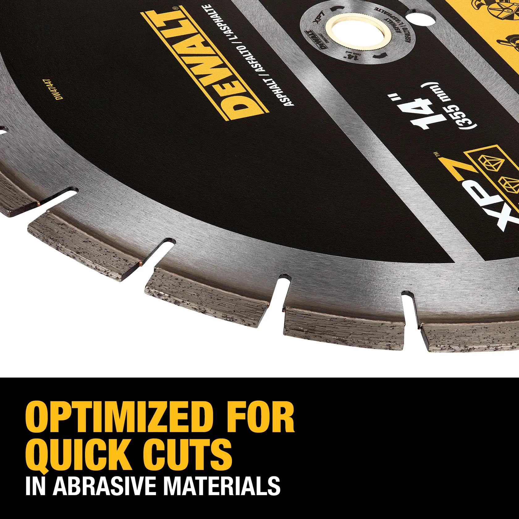 DEWALT® XP7 Asphalt Segmented Diamond Blade