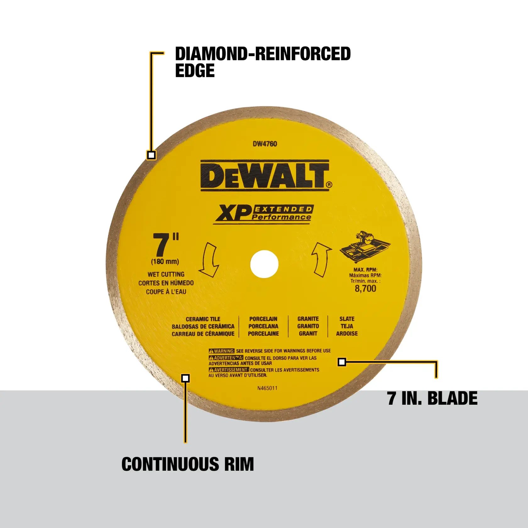 7IN CERAMIC TILE BLADE
