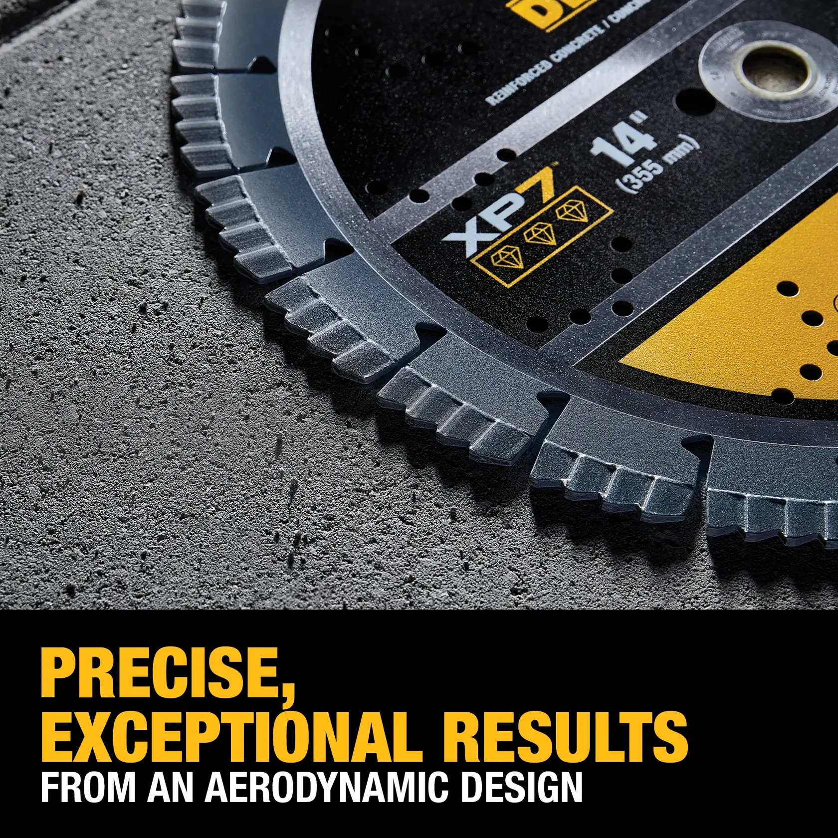 DEWALT® XP7™ 16-in. Reinforced Concrete Segmented Diamond Blade