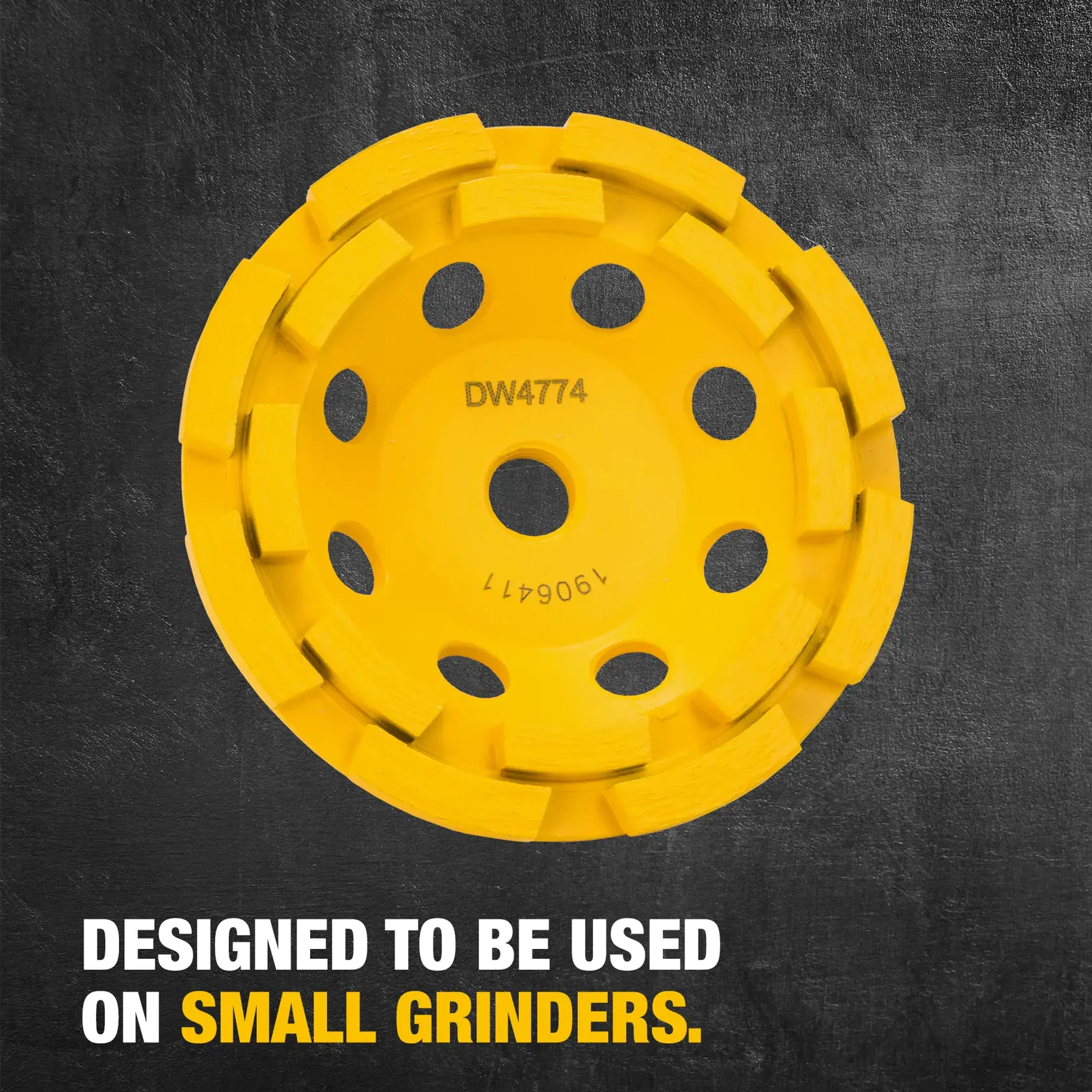 DEWALT® XP™ 4-1/2-in. Double Row Diamond Cup Wheel