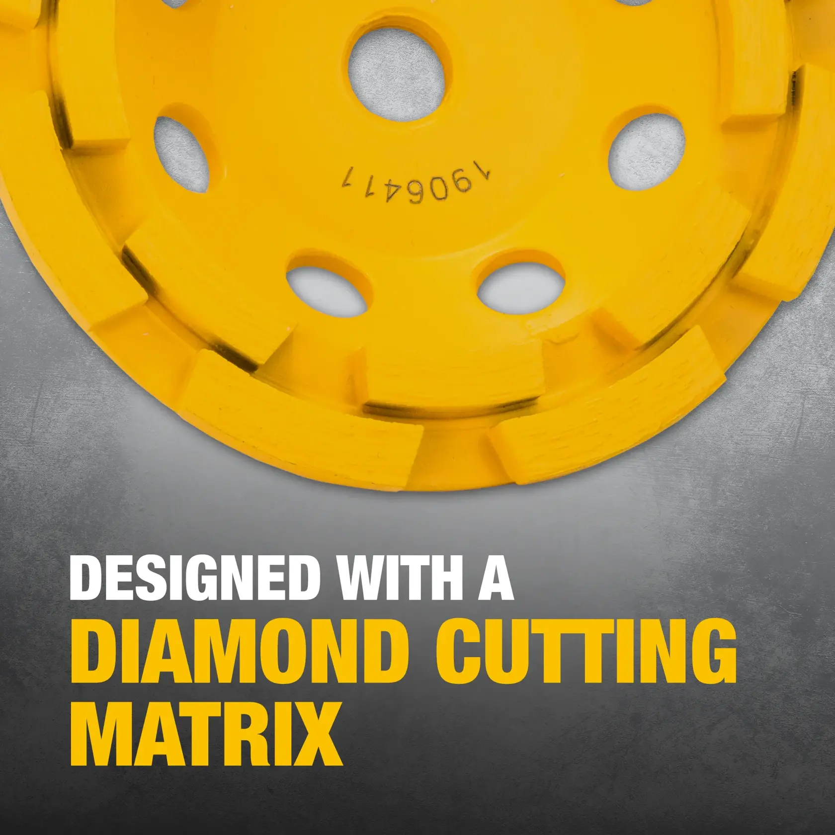 DEWALT® XP™ 4-1/2-in. Double Row Diamond Cup Wheel