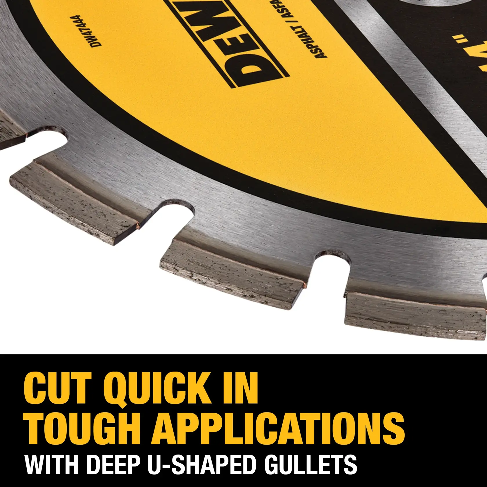 XP4 Asphalt segmented diamond blades cutting hard concrete.