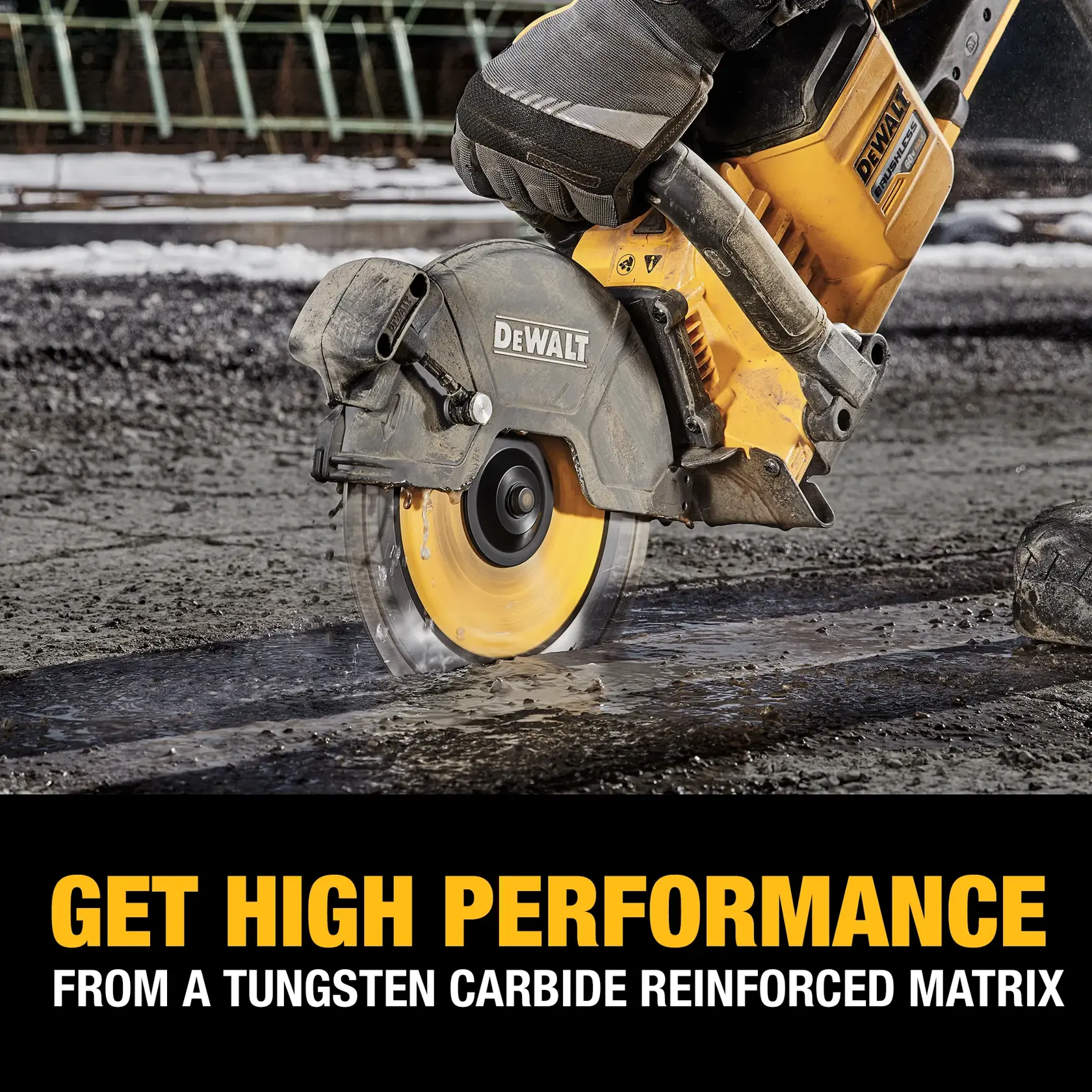 DEWALT® XP4™ 9-in. Asphalt Cut-Off Saw Segmented Diamond Blade