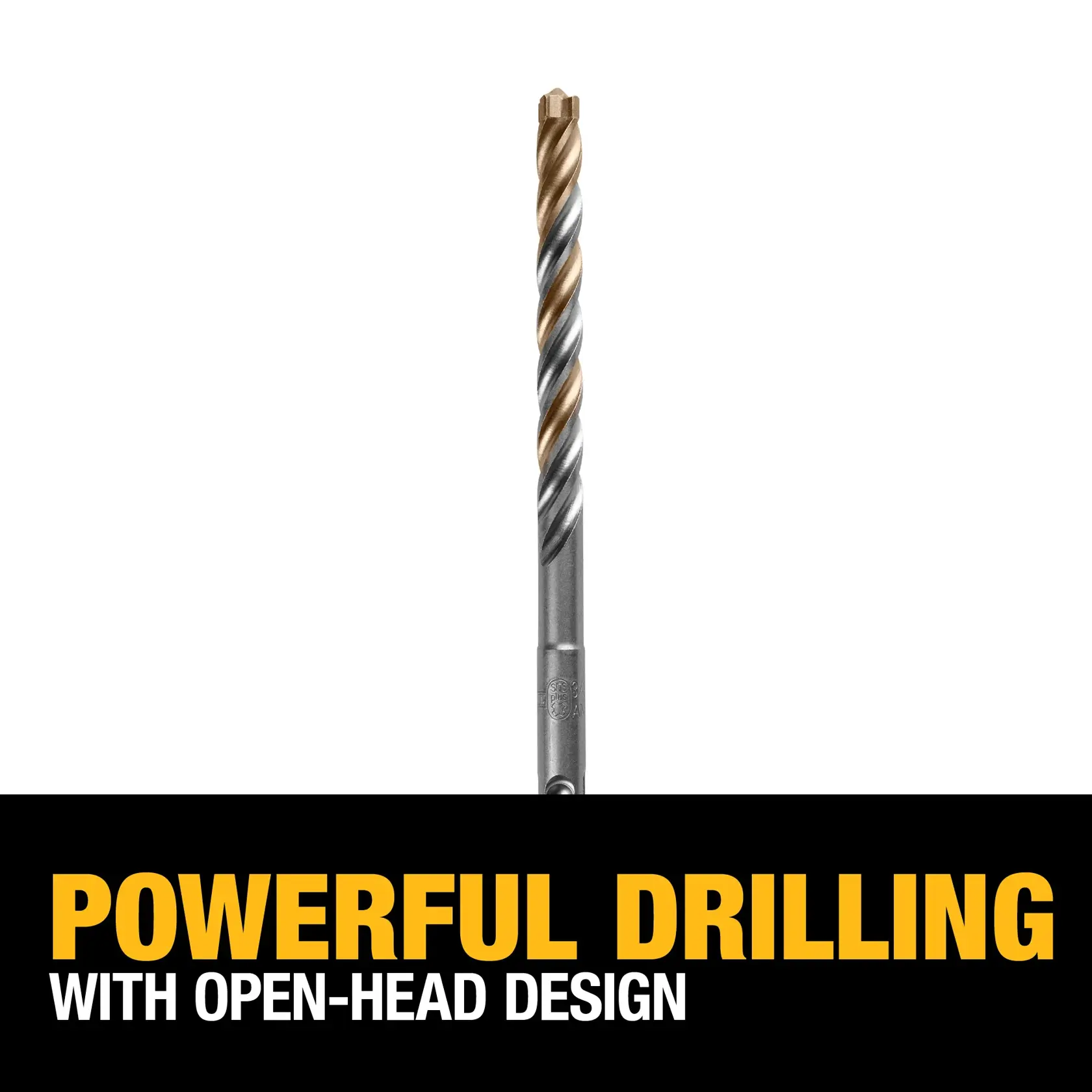 DEWALT® ELITE SERIES™ 3/8-in. x 4-in. x 6-1/2-in. High Impact Carbide SDS Plus Drill Bit (25-Pack)