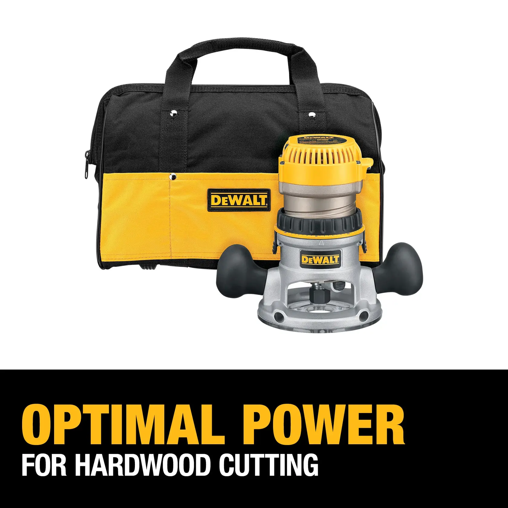 DEWALT® 2-1/4 HP (maximum motor HP) EVS Fixed Base Router Kit with Soft Start