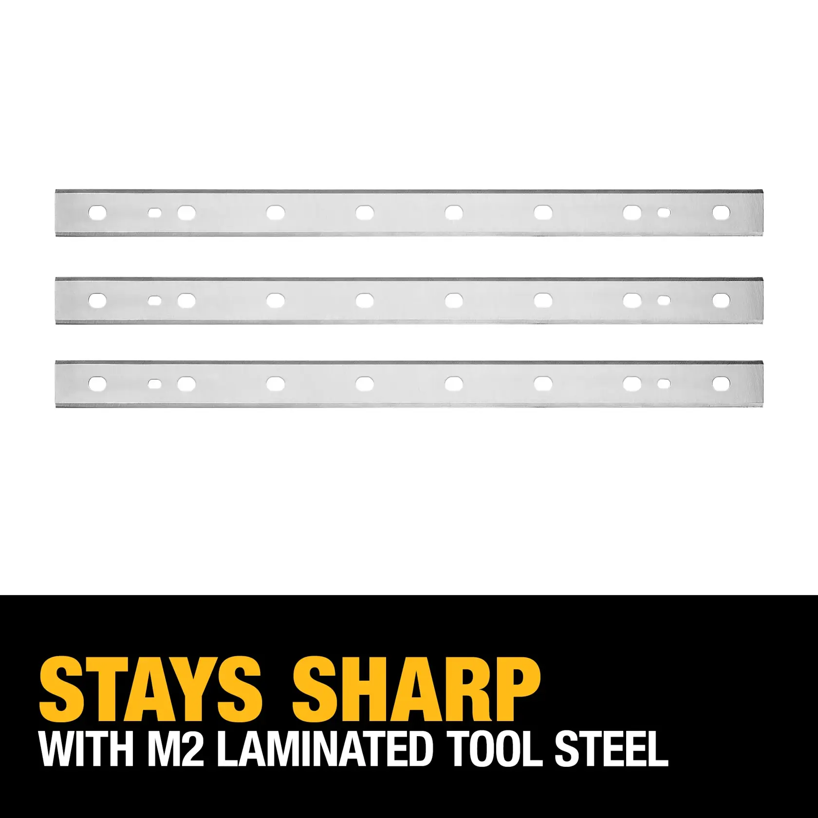 DEWALT® 13-in. (330mm) Disposable and Reversible Thickness Planer Knives (3-Pack)