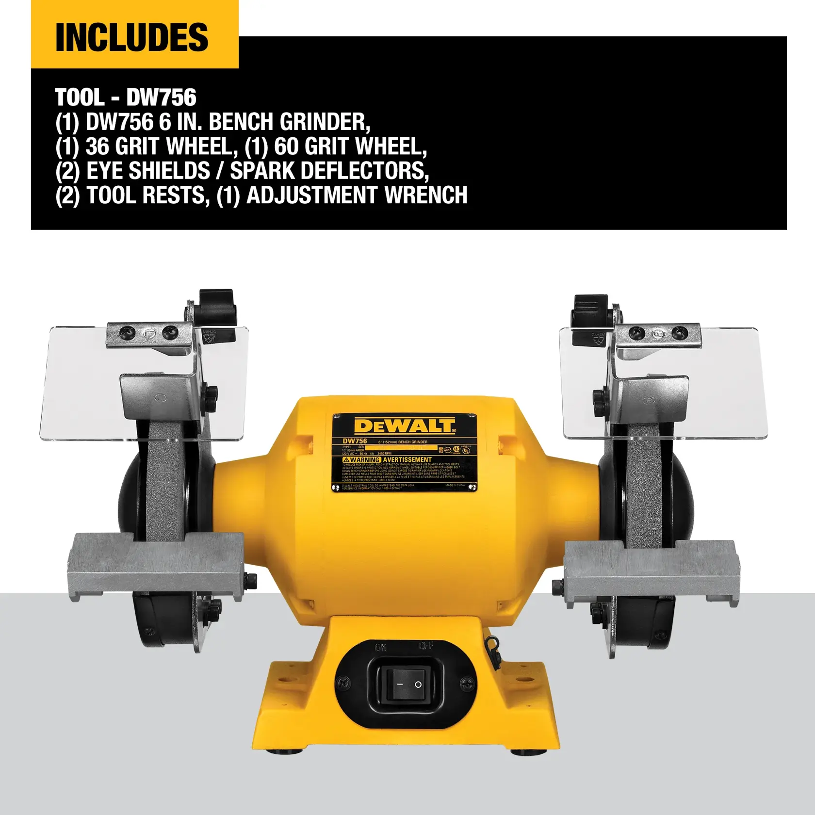 DEWALT® 6-in. (150mm) Bench Grinder