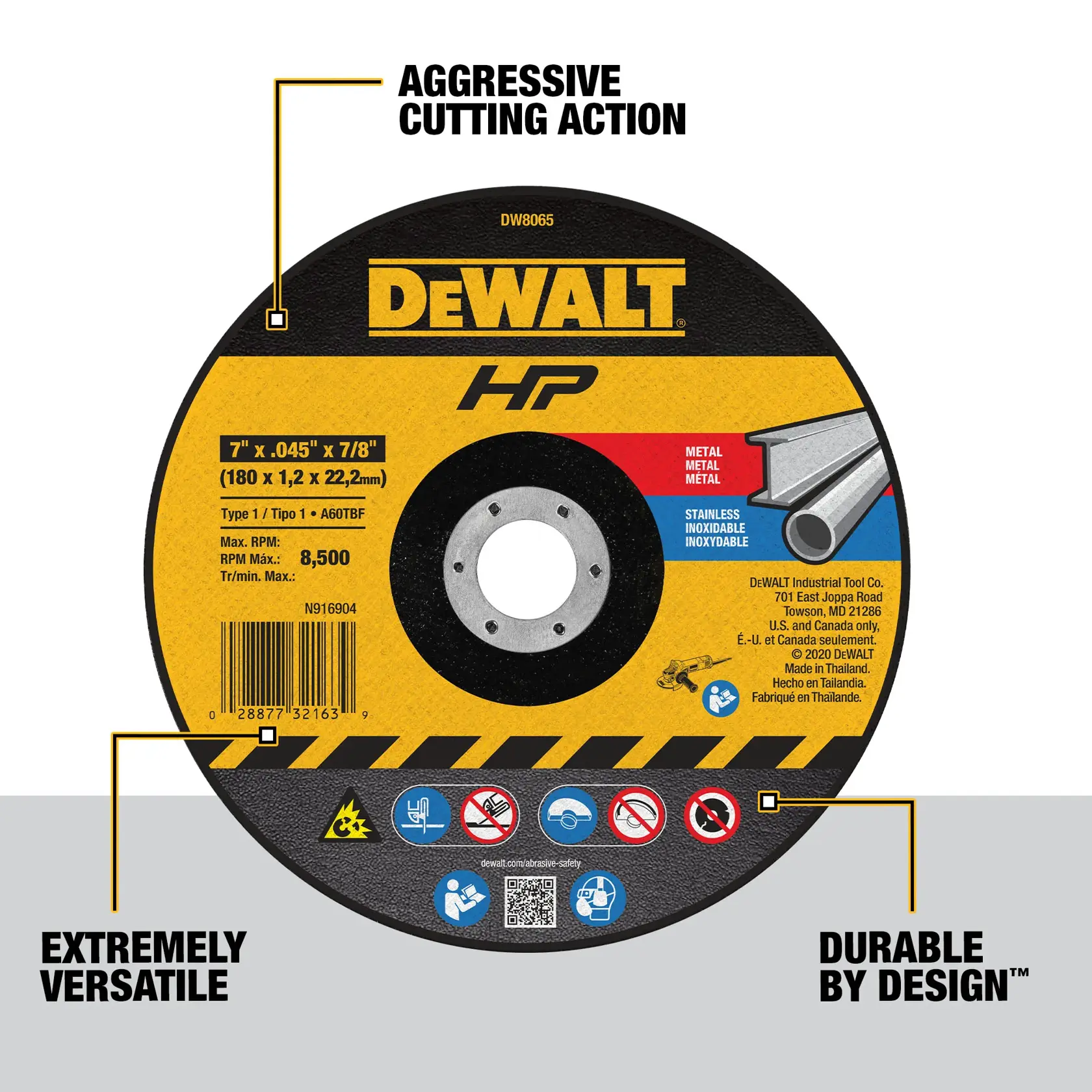DEWALT® 7-in. (178mm) T41 Cutting Disc