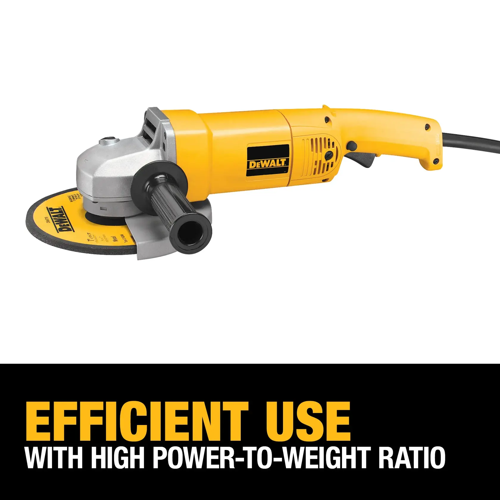 DEWALT® 7-in. (180mm) Medium Angle Grinder