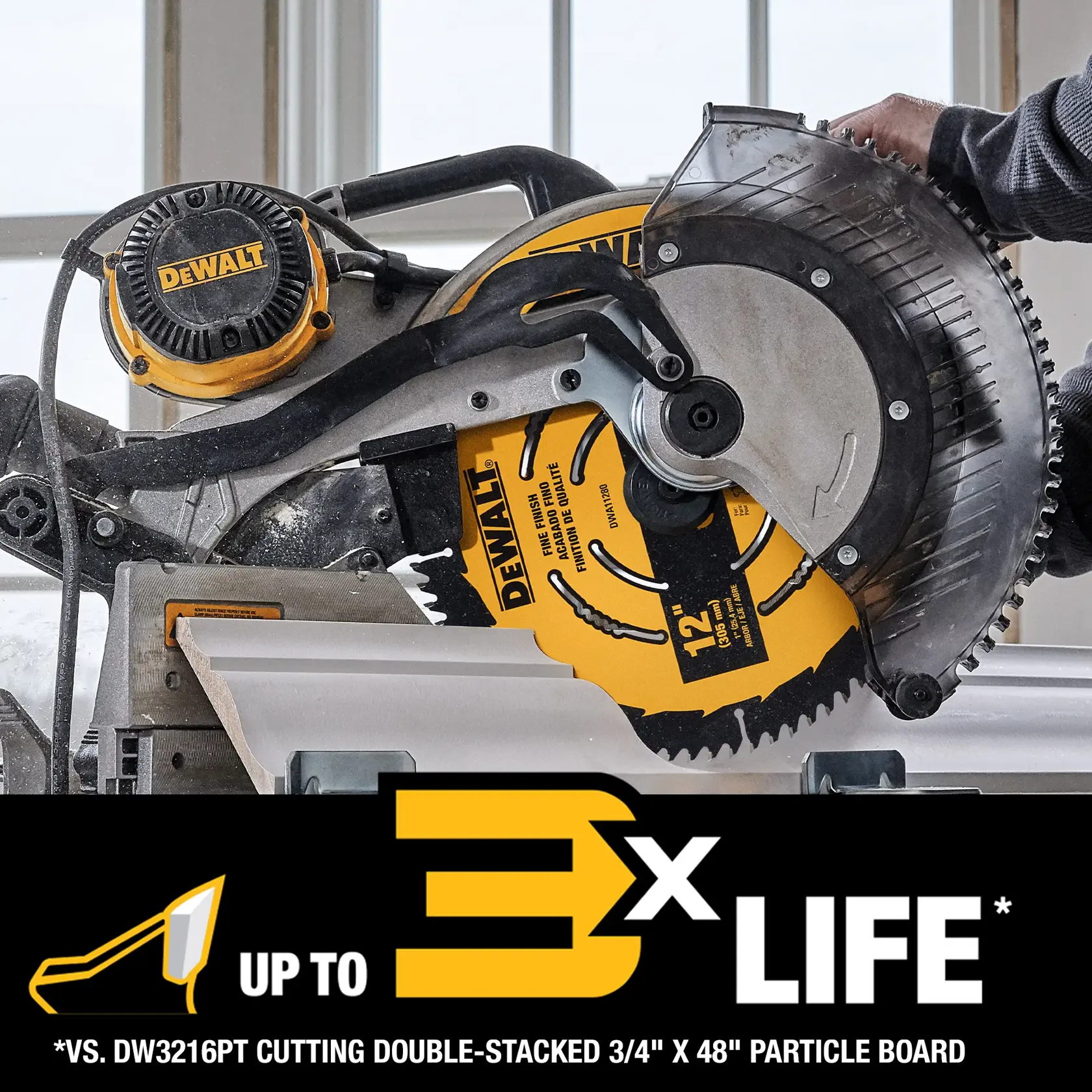 DEWALT® 12-in. (305mm) 60 Tooth Carbide Circular Saw Blade 60 Tooth with 1-in. Arbor