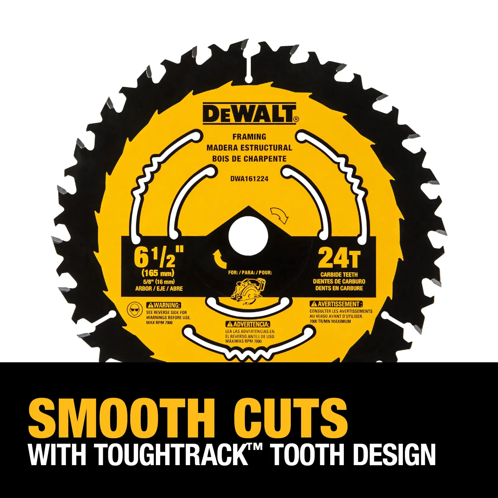 DEWALT® 6-1/2-in. 24-Tooth Circular Saw Blade