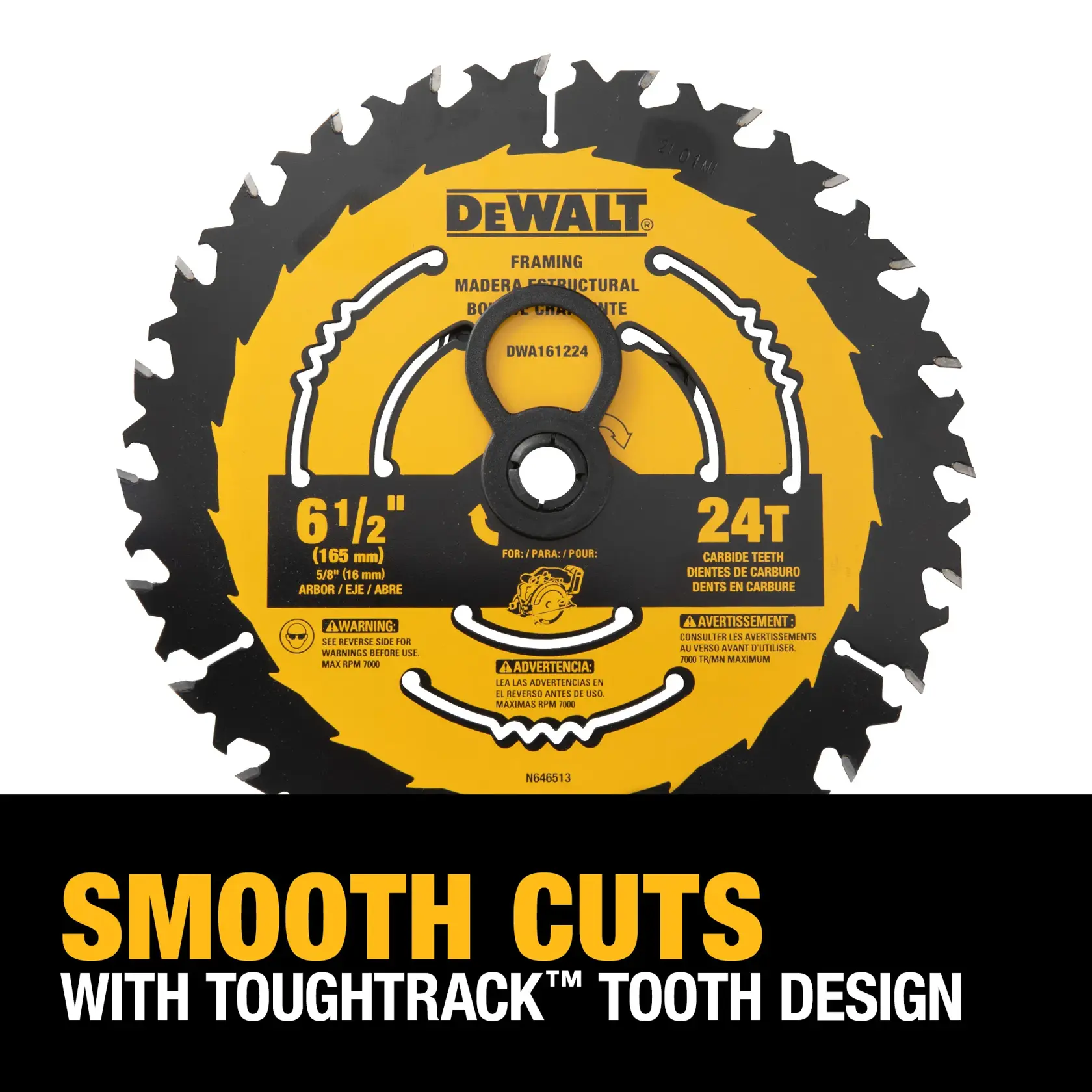 DEWALT® 6-1/2-in. 24-Tooth Circular Saw Blade