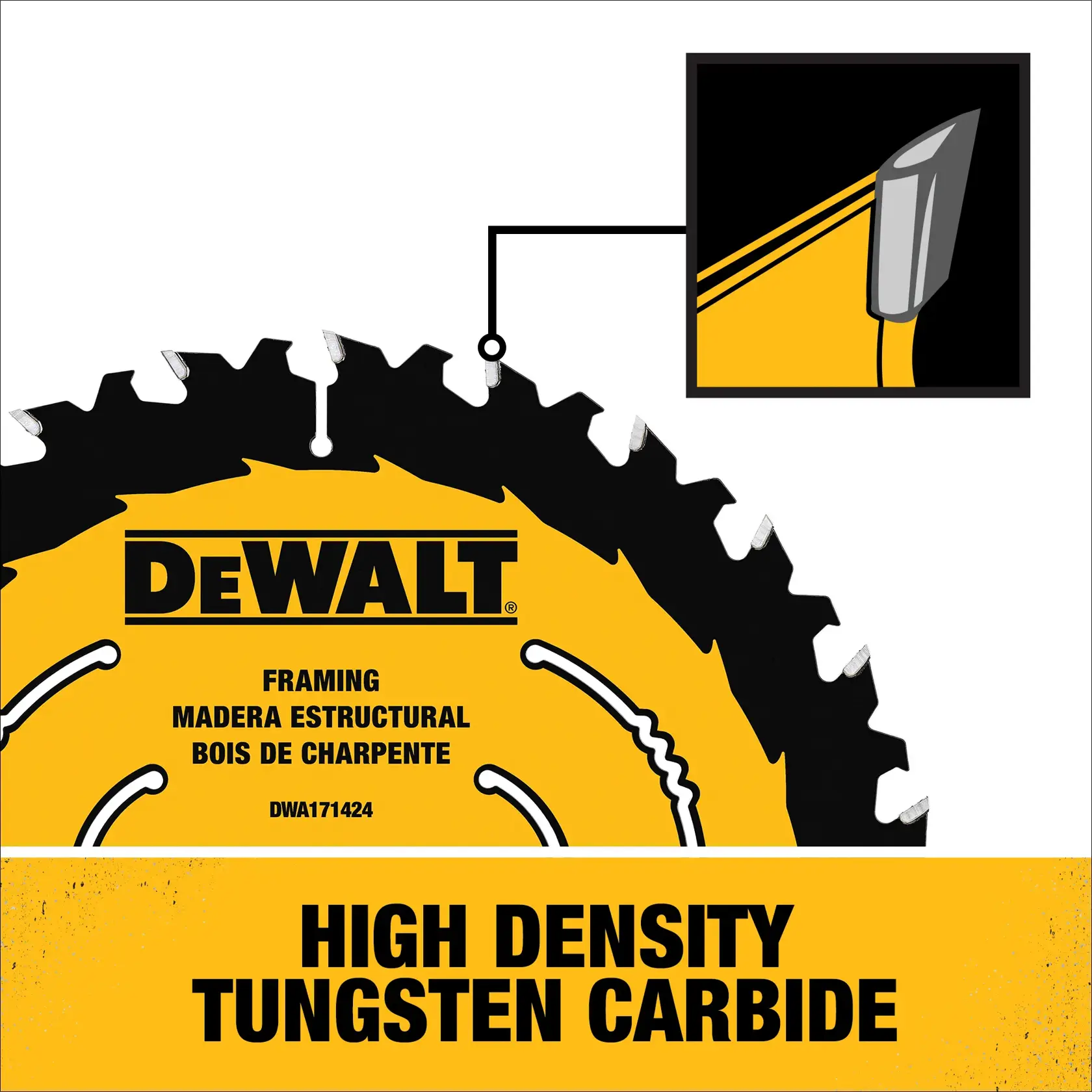 DEWALT® 7-1/4-in. Carbide Circular Saw Blade 24 Tooth with 5/8 in Arbor