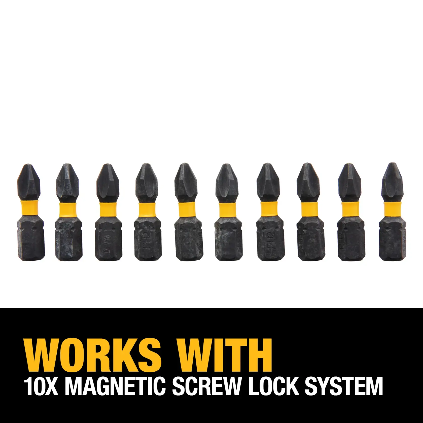 DEWALT® FLEXTORQ® IMPACT READY® 1-in. #2 Phillips Screwdriving Bit (10-Pack)