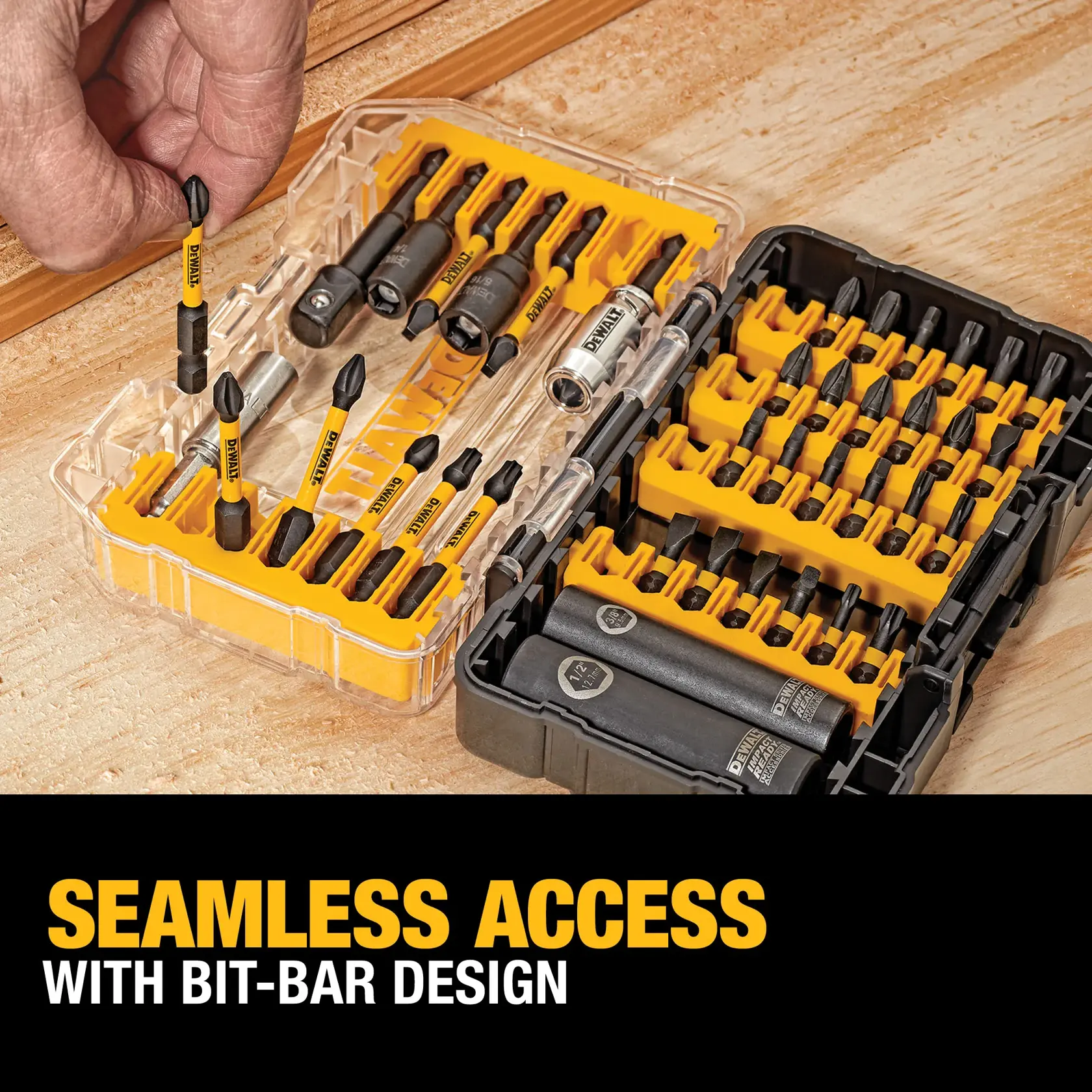 DEWALT® FlexTorq IMPACT READY Screwdriving Bit Sets with ToughCase+ System