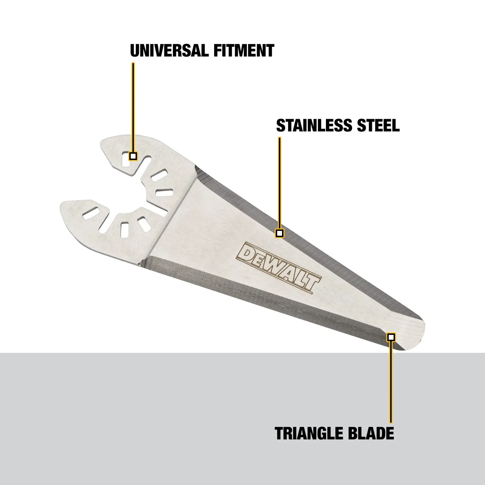 DEWALT® Ridgid Scraping Tapered Oscillating Tool Blade