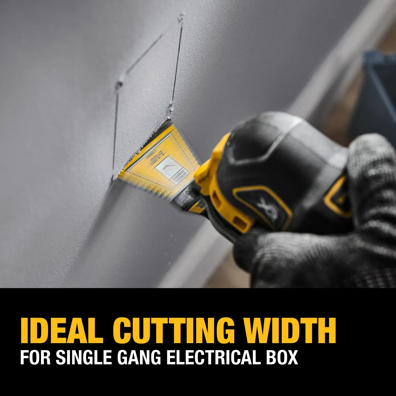 Convenient blade size