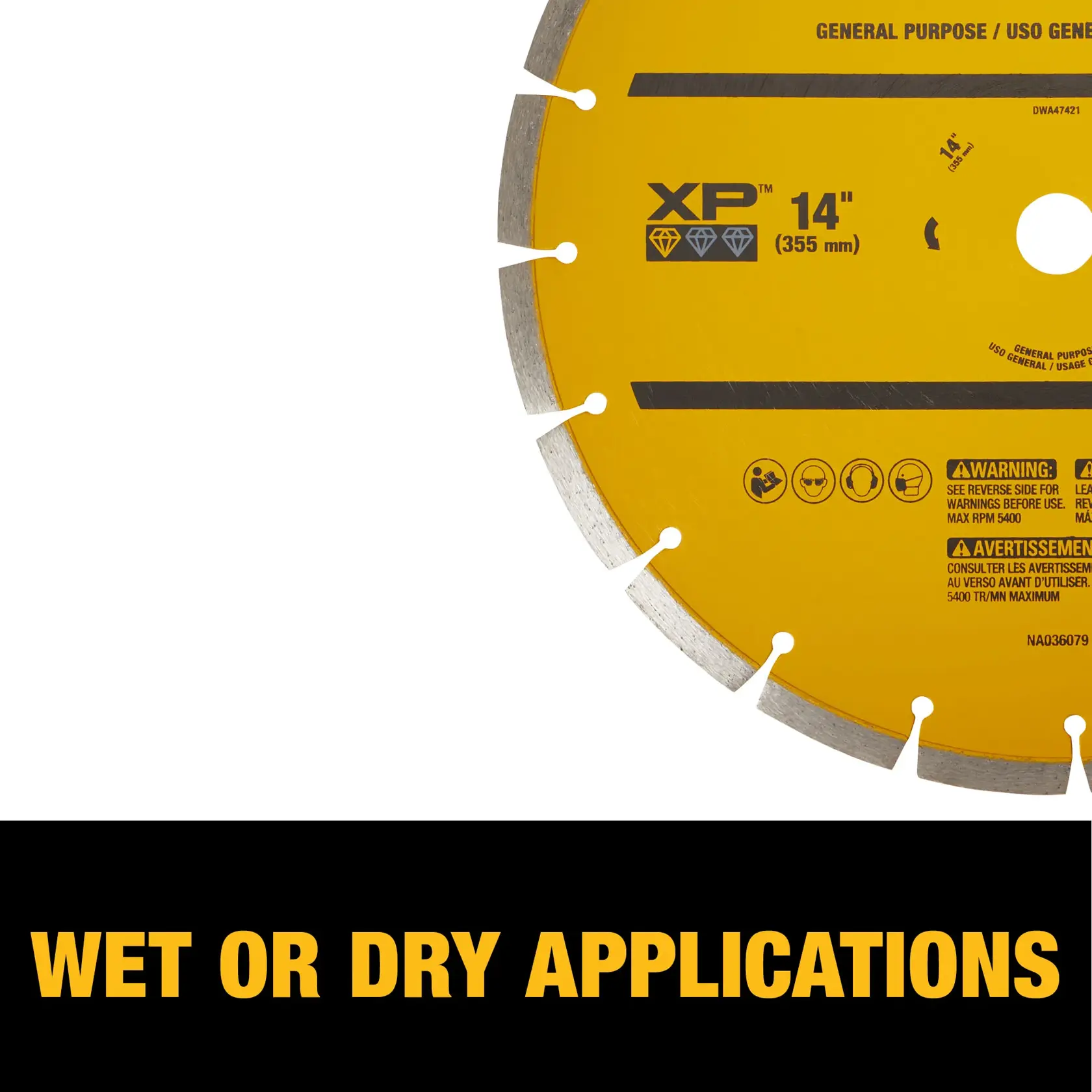 DEWALT® 14-In Segmented Rim Gp B