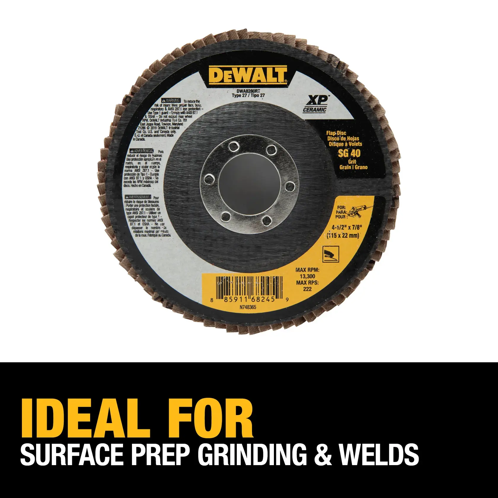 DEWALT® ELITE SERIES™ MAXTRIM™ Flap Discs