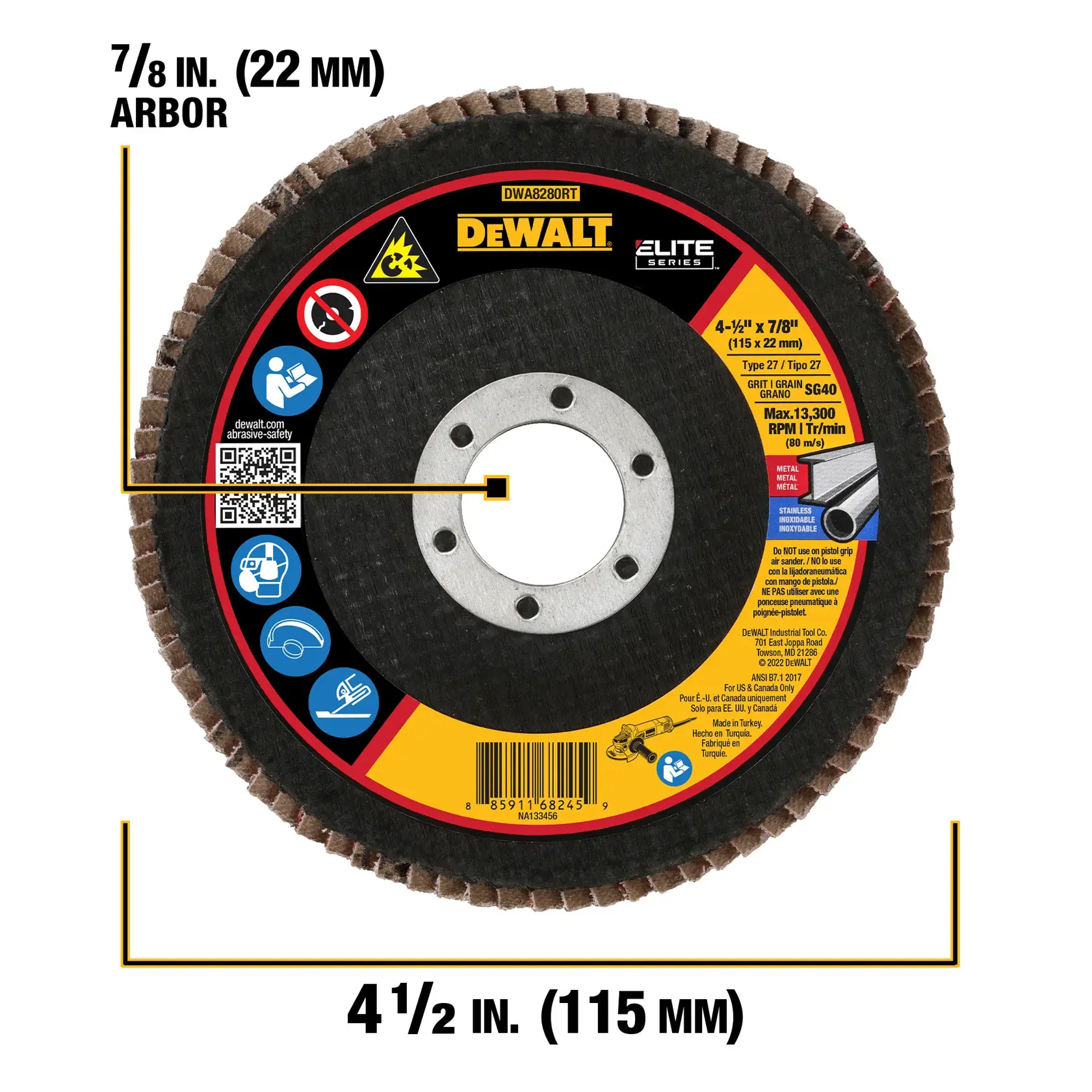 DEWALT® ELITE SERIES™ MAXTRIM™ Flap Discs