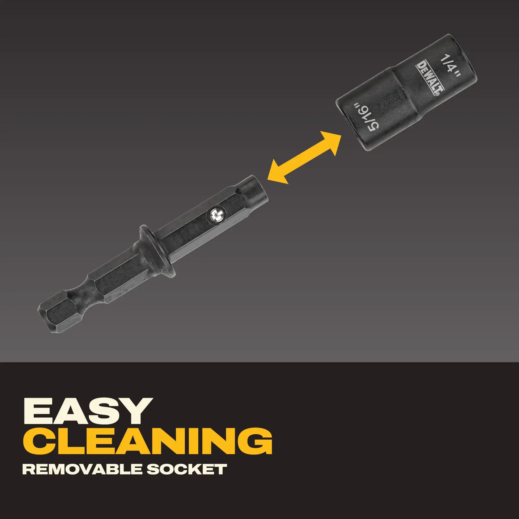 DEWALT® 1/4“ + 5/16“ Double-Ended/Detachable Nut Driver