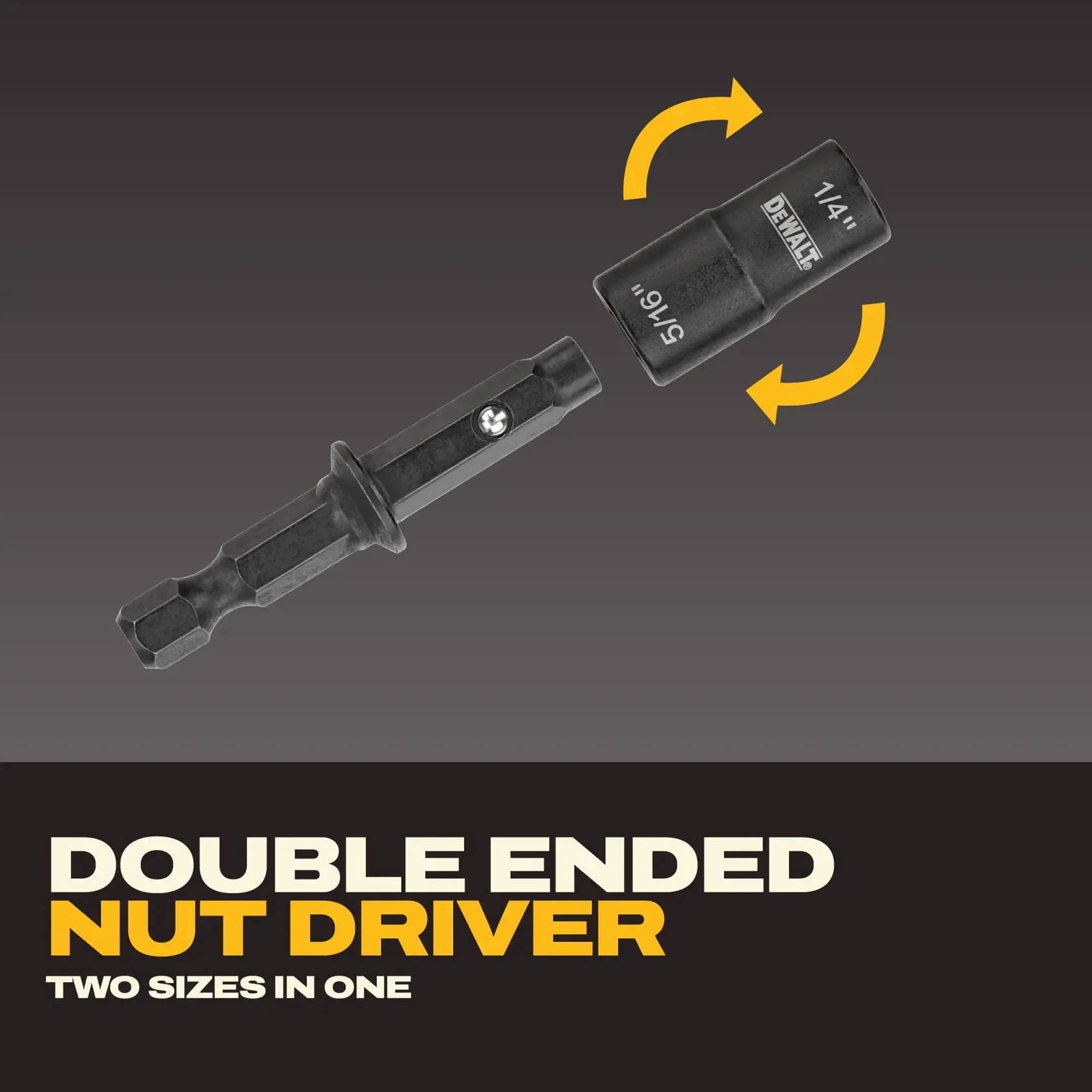 DEWALT® 1/4“ + 5/16“ Double-Ended/Detachable Nut Driver