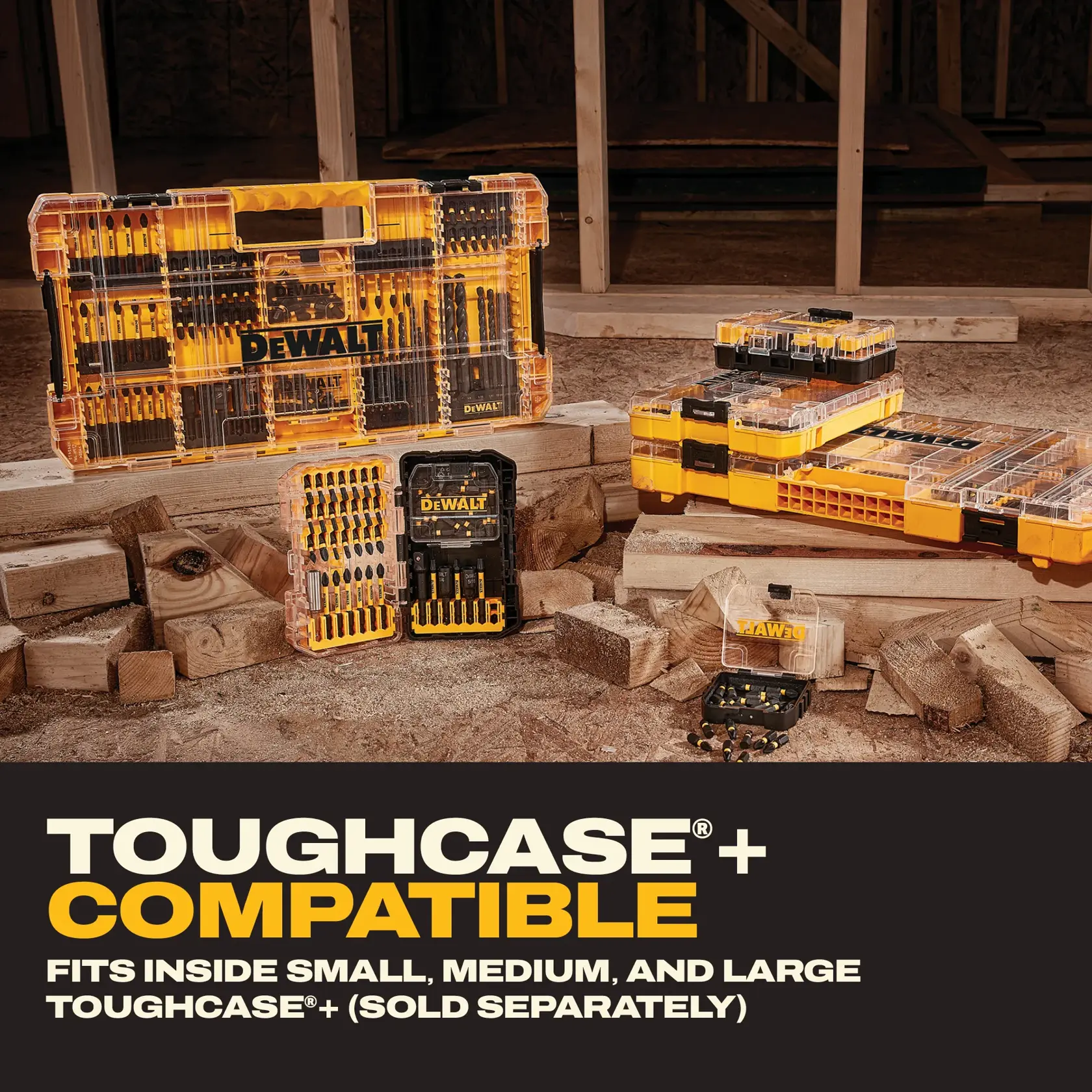 DEWALT DWAF2058CS 18 pc. Compact Magnetic Drive Guide Set F+B