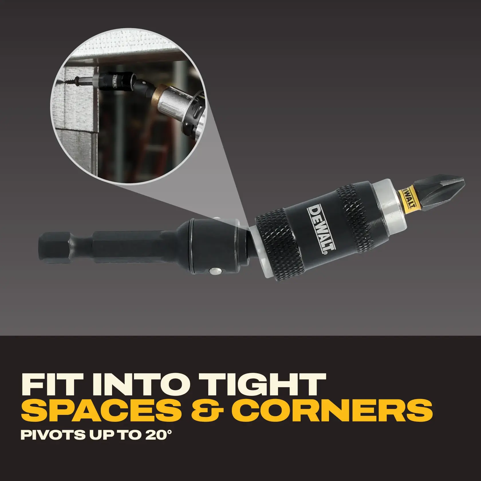 Fit into Tight Spaces & Corners Graphic