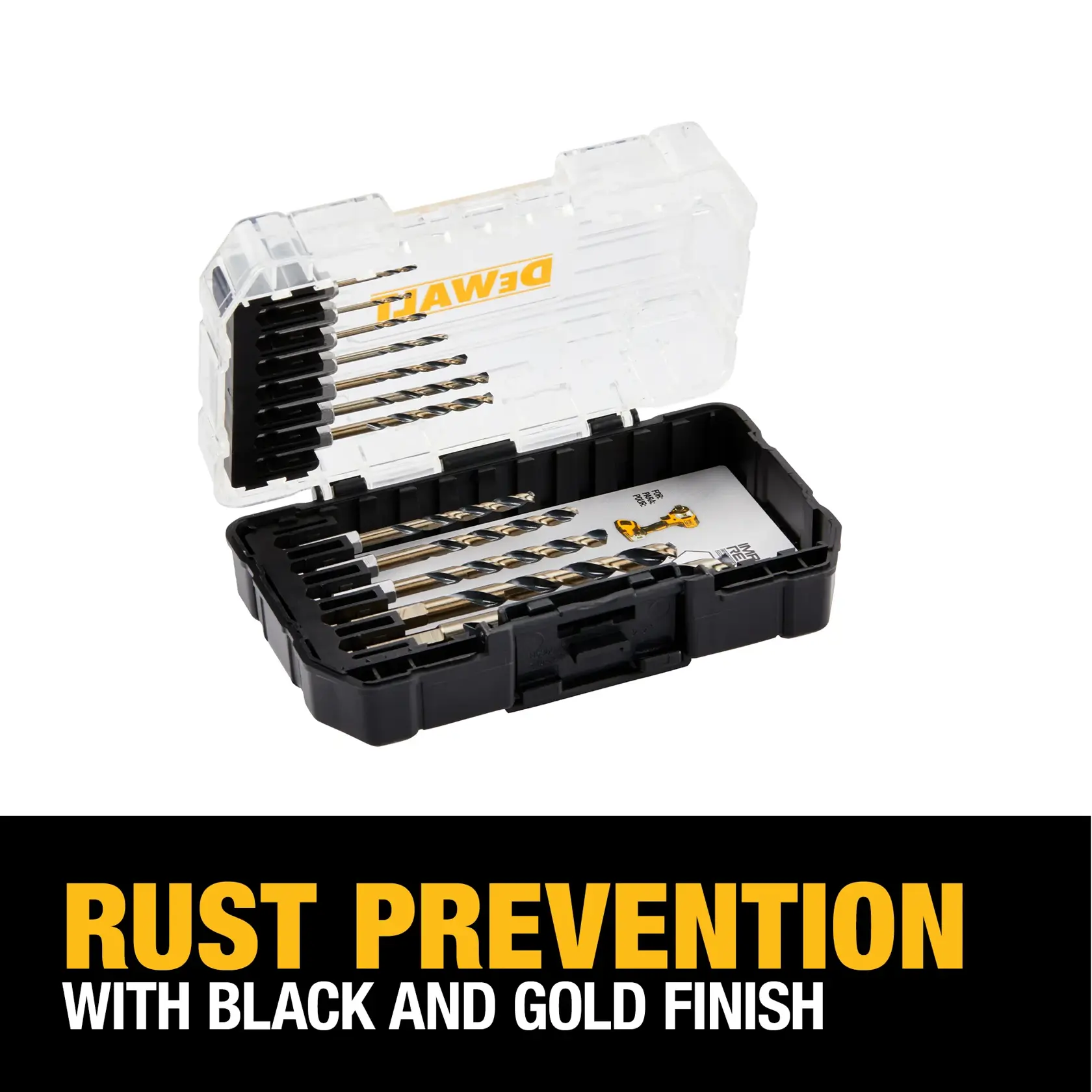 DEWALT® Black and Gold IMPACT READY® Metal Drill Bit Set (12-pc.)