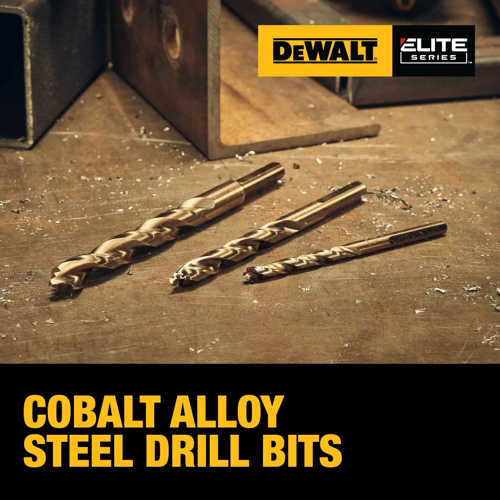 DEWALT ELITE SERIES™ Cobalt Alloy Steel Drill Bits