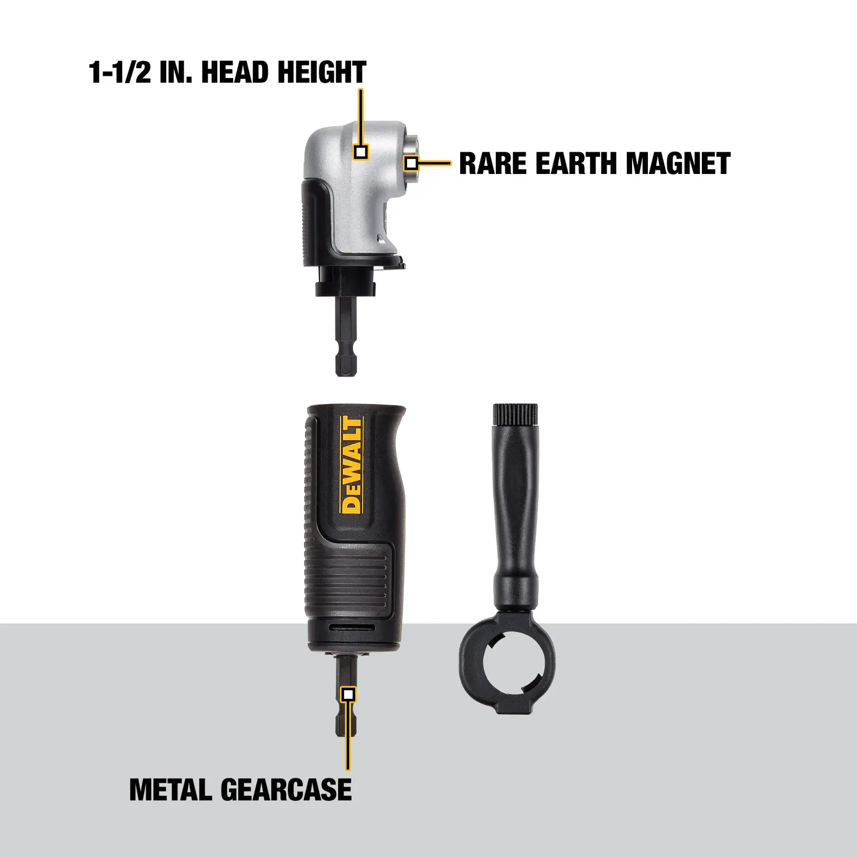 DEWALT® Right Angle Drill Adaptor, 2-In-1 Attachment