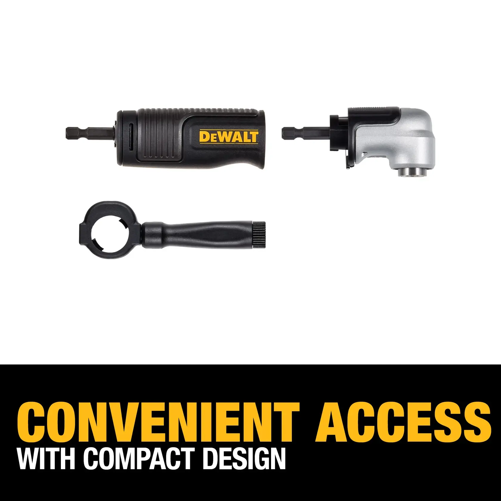 DEWALT® Right Angle Drill Adaptor, 2-In-1 Attachment